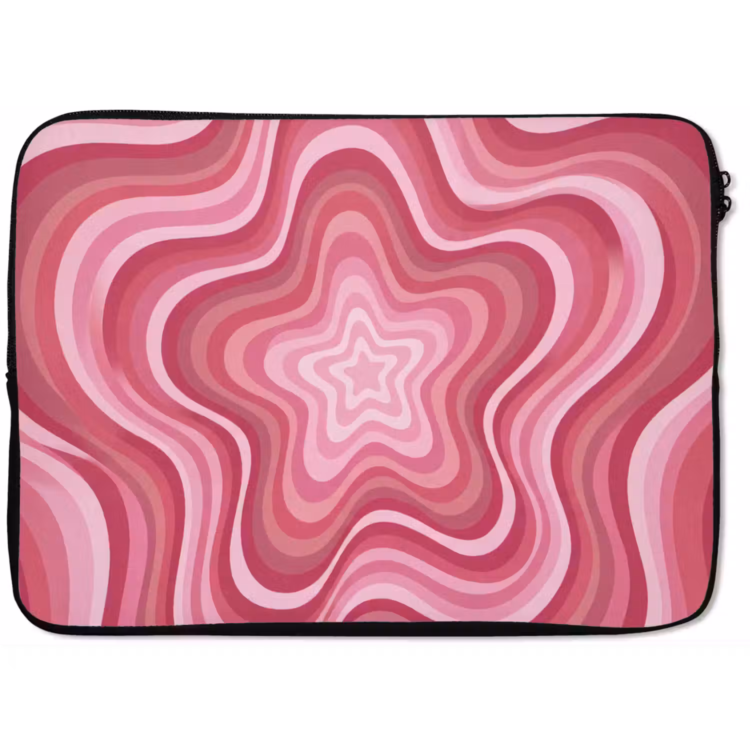 Ster - Golvend - Abstract - Roze laptophoes neopreen klein -zkaufland3dotto