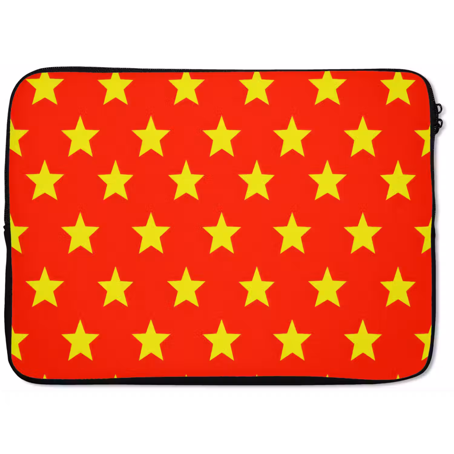 Ster - Patroon - Geel laptophoes neopreen klein 279 -zkaufland3dotto