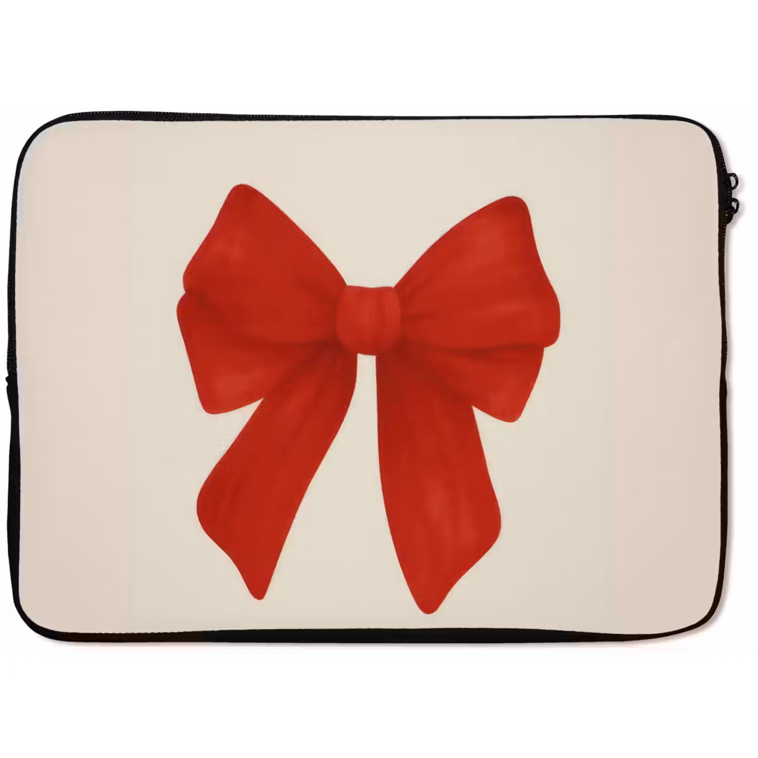 Strik - Symmetrisch - Rood - Lint laptophoes neopreen klein -zkaufland3dotto