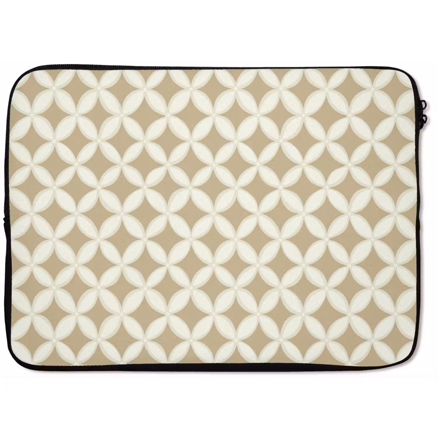 Symmetrisch - Motief - Beige laptophoes neopreen klein 279 -zkaufland3dotto