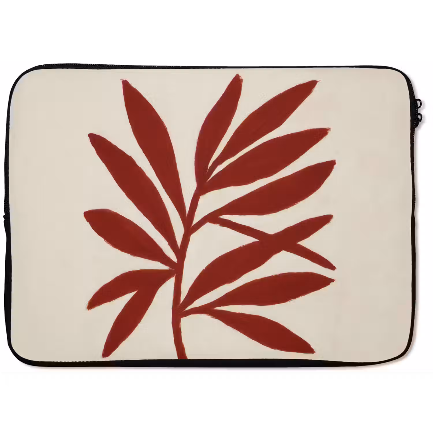 Tak - Bladeren - Rood laptophoes neopreen klein -zkaufland3dotto
