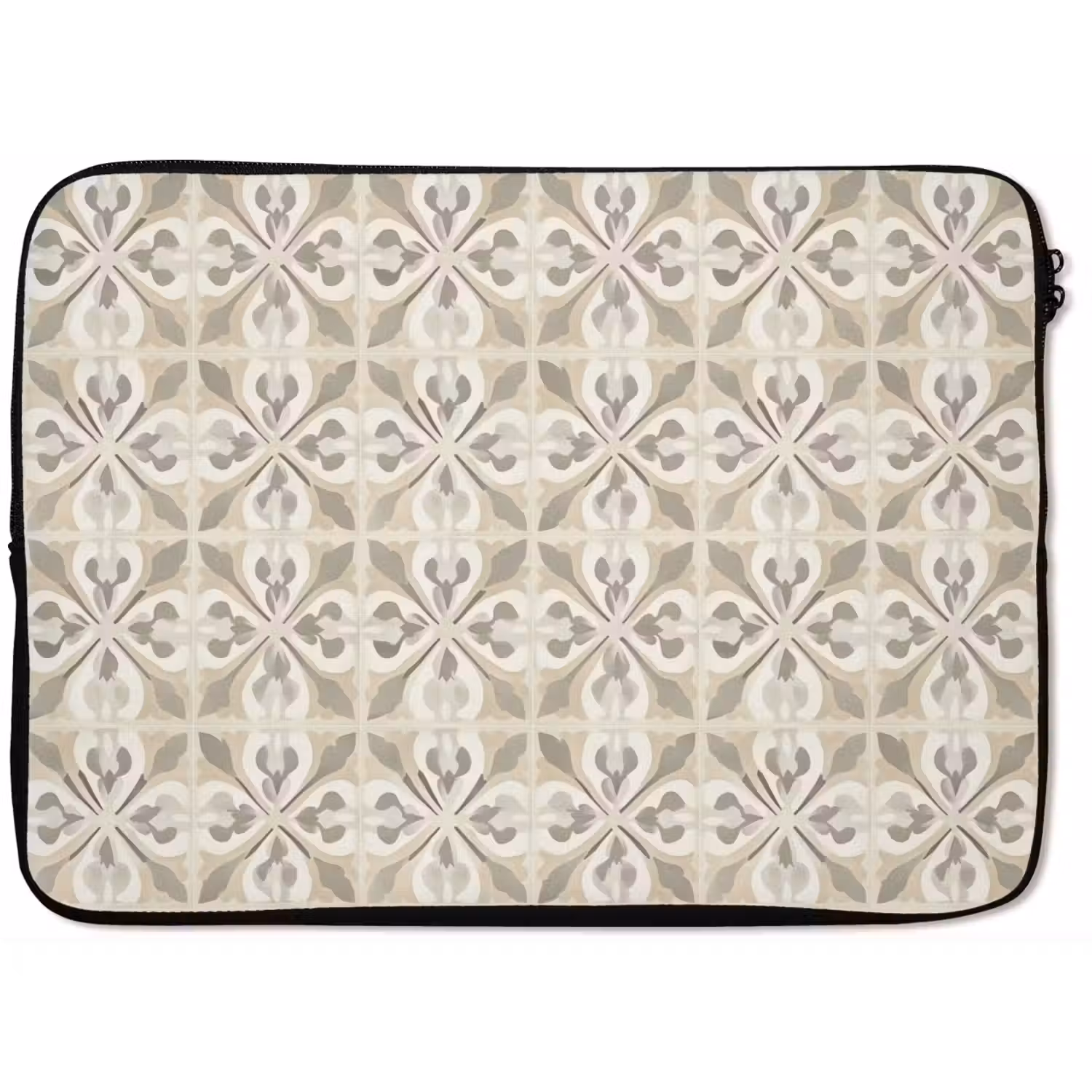 Tegel - Motief - Beige laptophoes neopreen klein 279 -zkaufland3dotto