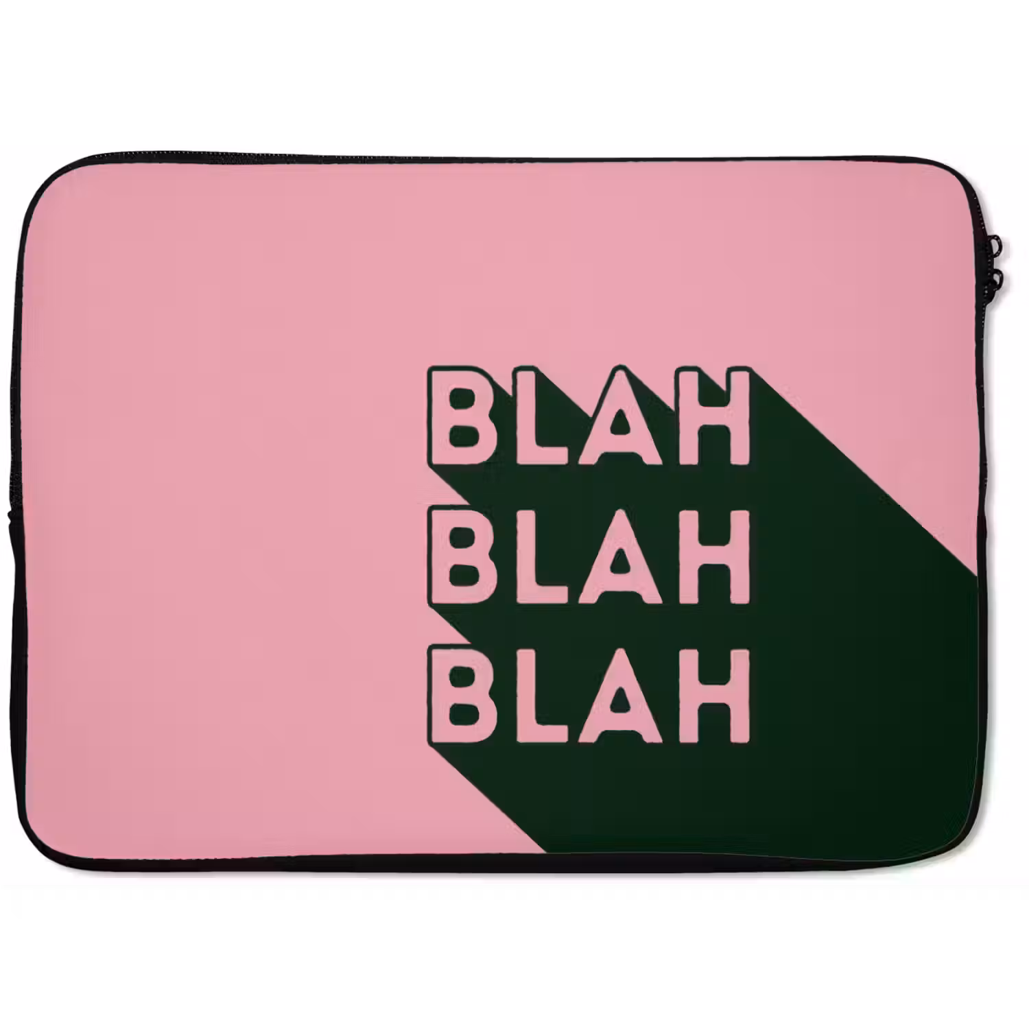Tekst - Grafisch - Groen - Schaduw laptophoes neopreen klein -zkaufland3dotto