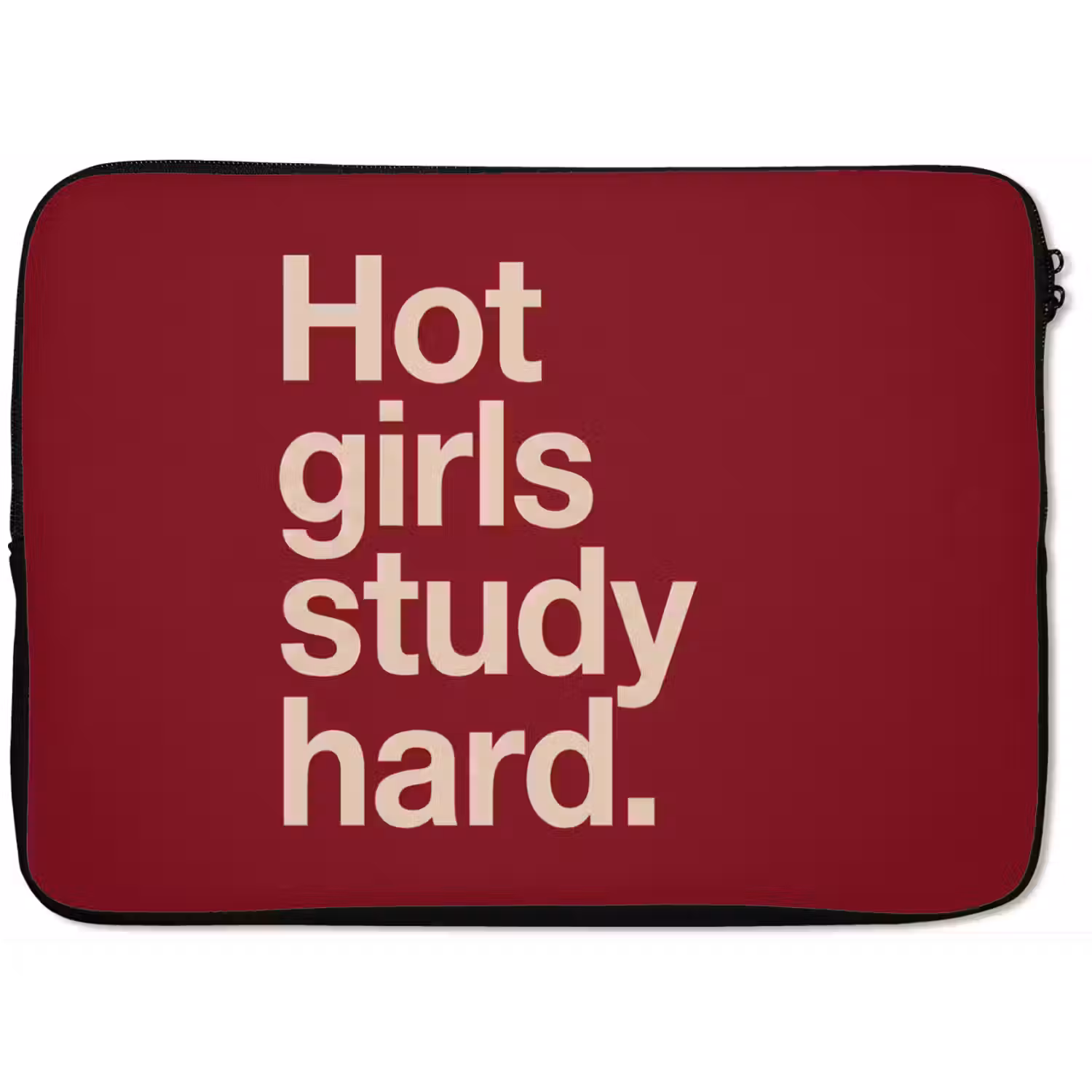 Tekst - Studie - Motivatie - Modern - Rood laptophoes neopreen klein -zkaufland3dotto