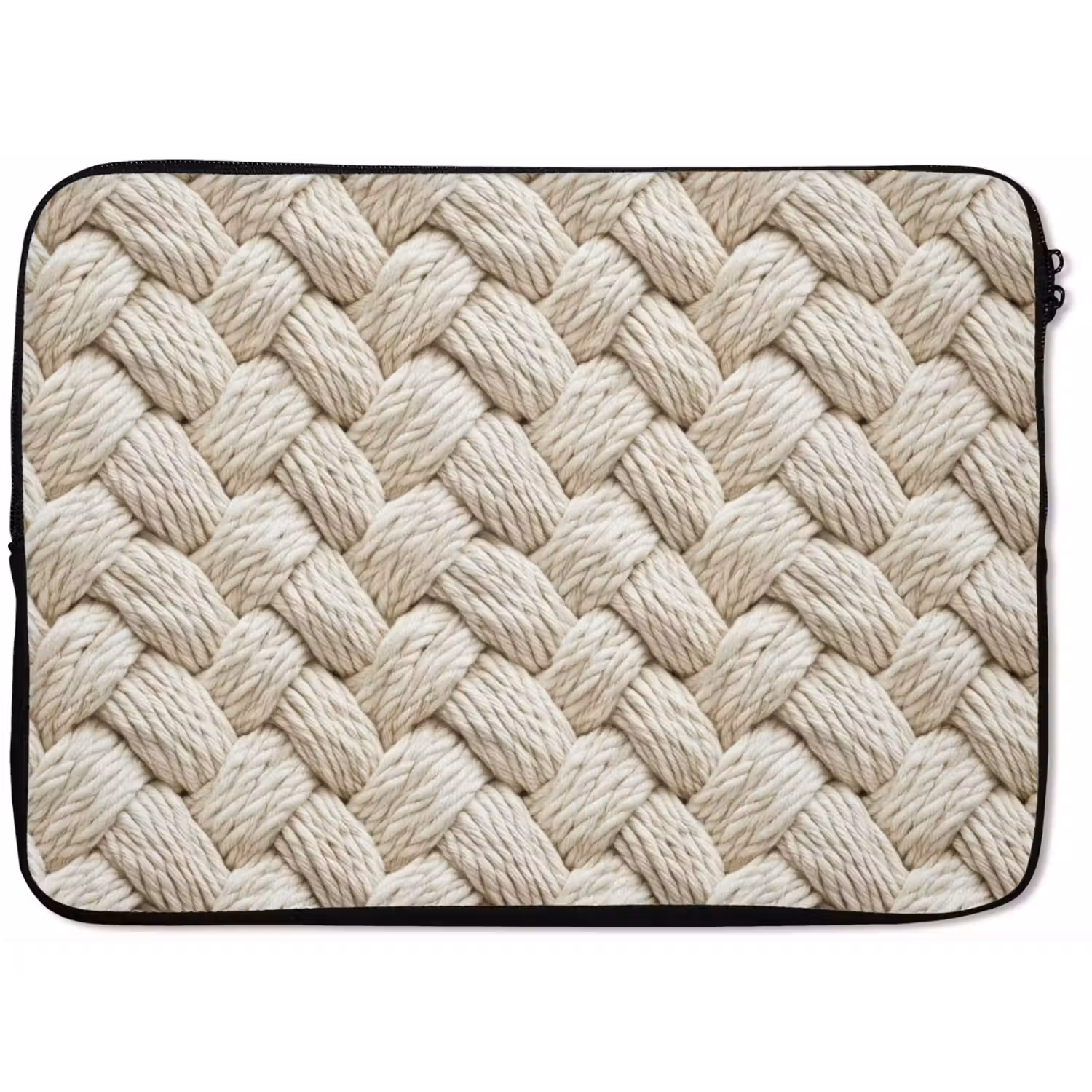 Touw - Gebreid - Beige laptophoes neopreen klein 279 -zkaufland3dotto