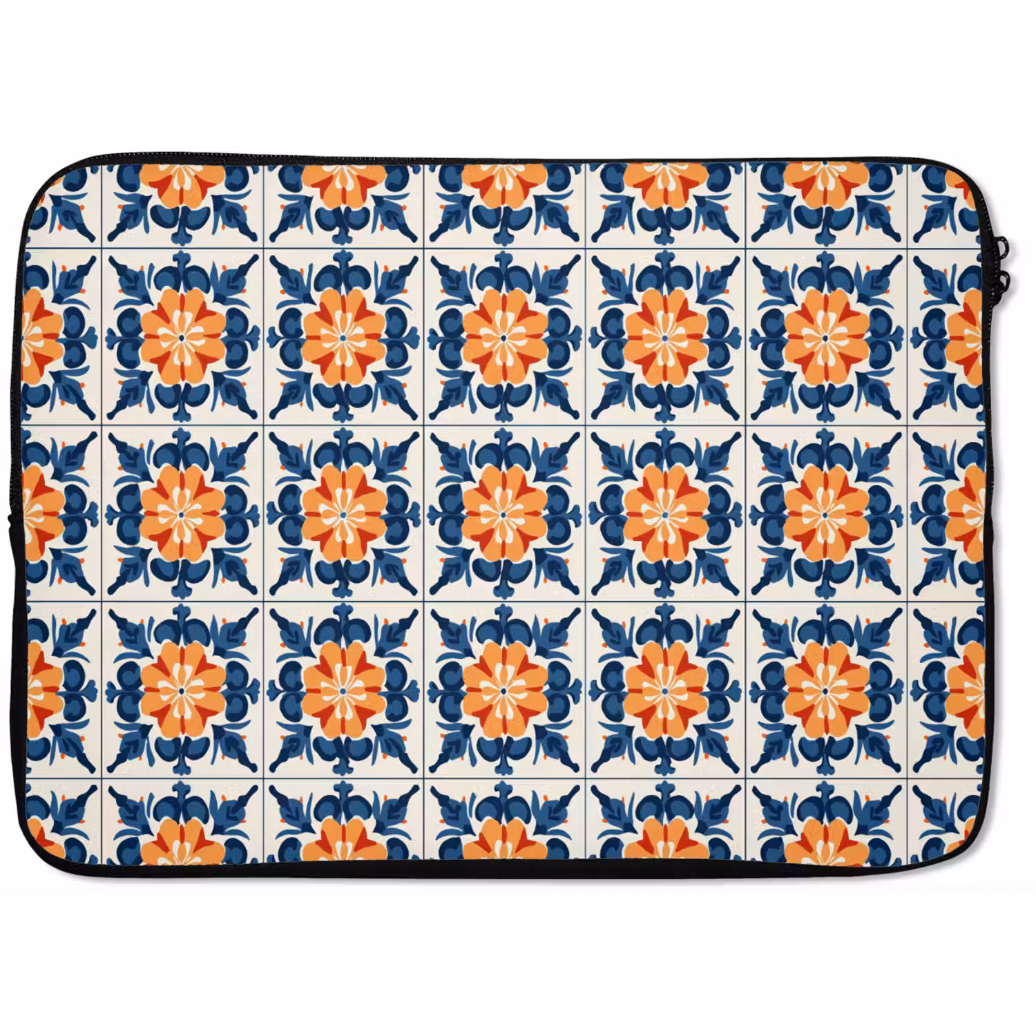 Traditioneel - Tegel - Oranje laptophoes neopreen klein 279 -zkaufland3dotto