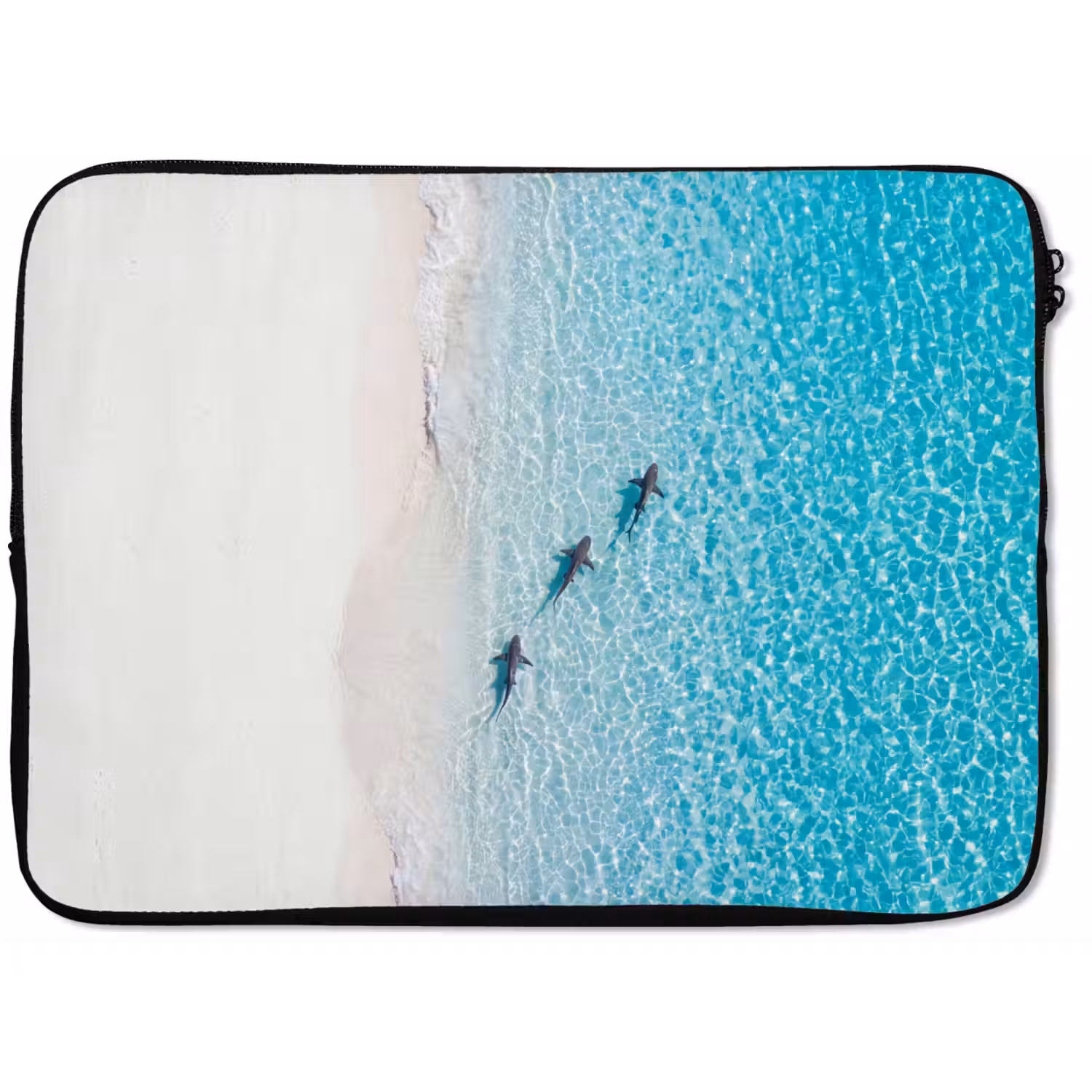 Vis - Oceaan - Strand - Turquoise - Natuur laptophoes neopreen klein -zkaufland3dotto