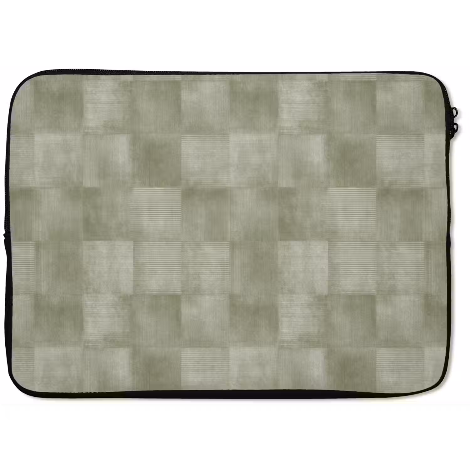 Vlakken - Rustiek - Groen laptophoes neopreen klein 279 -zkaufland3dotto