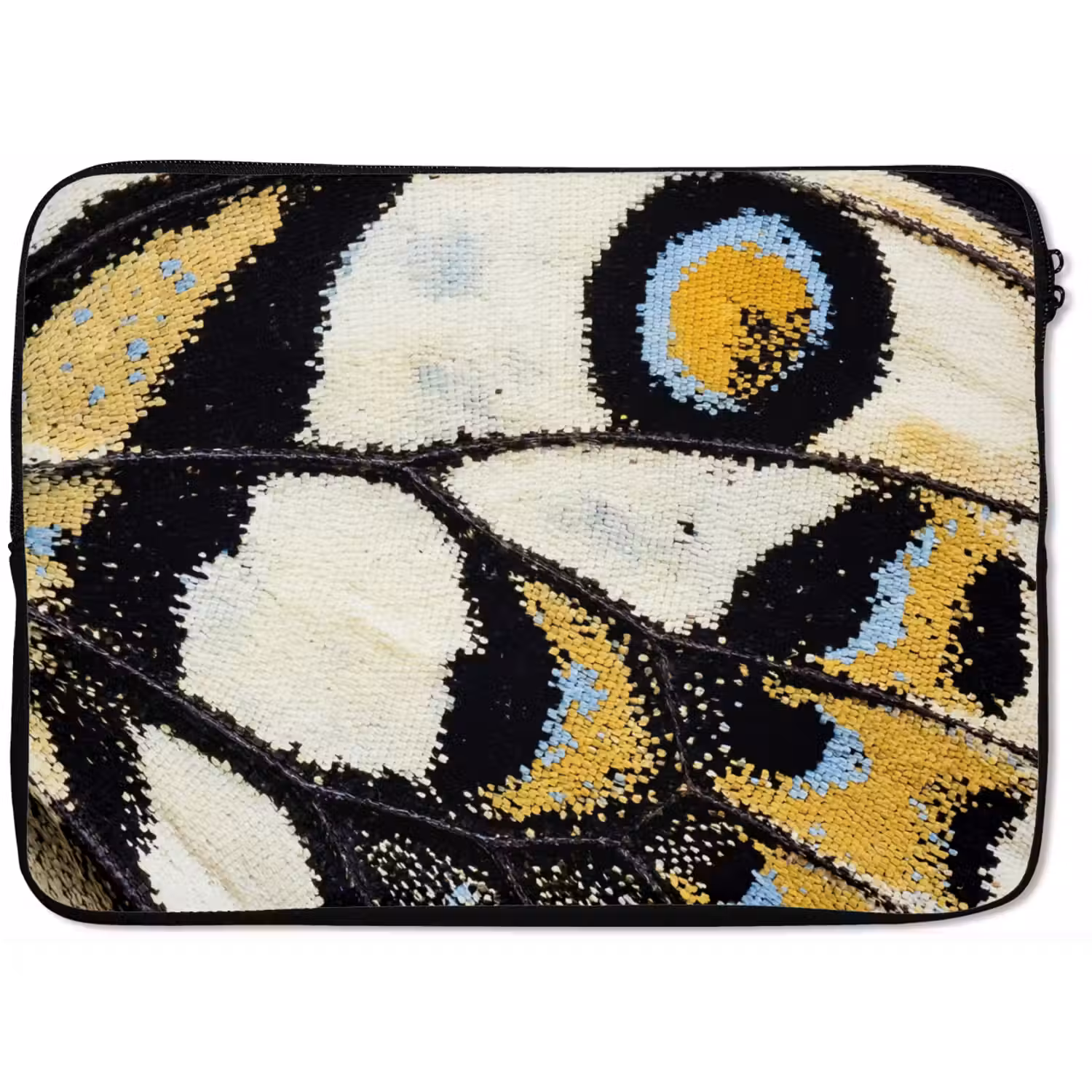Vlinder - Vleugel - Geel laptophoes neopreen klein -zkaufland3dotto