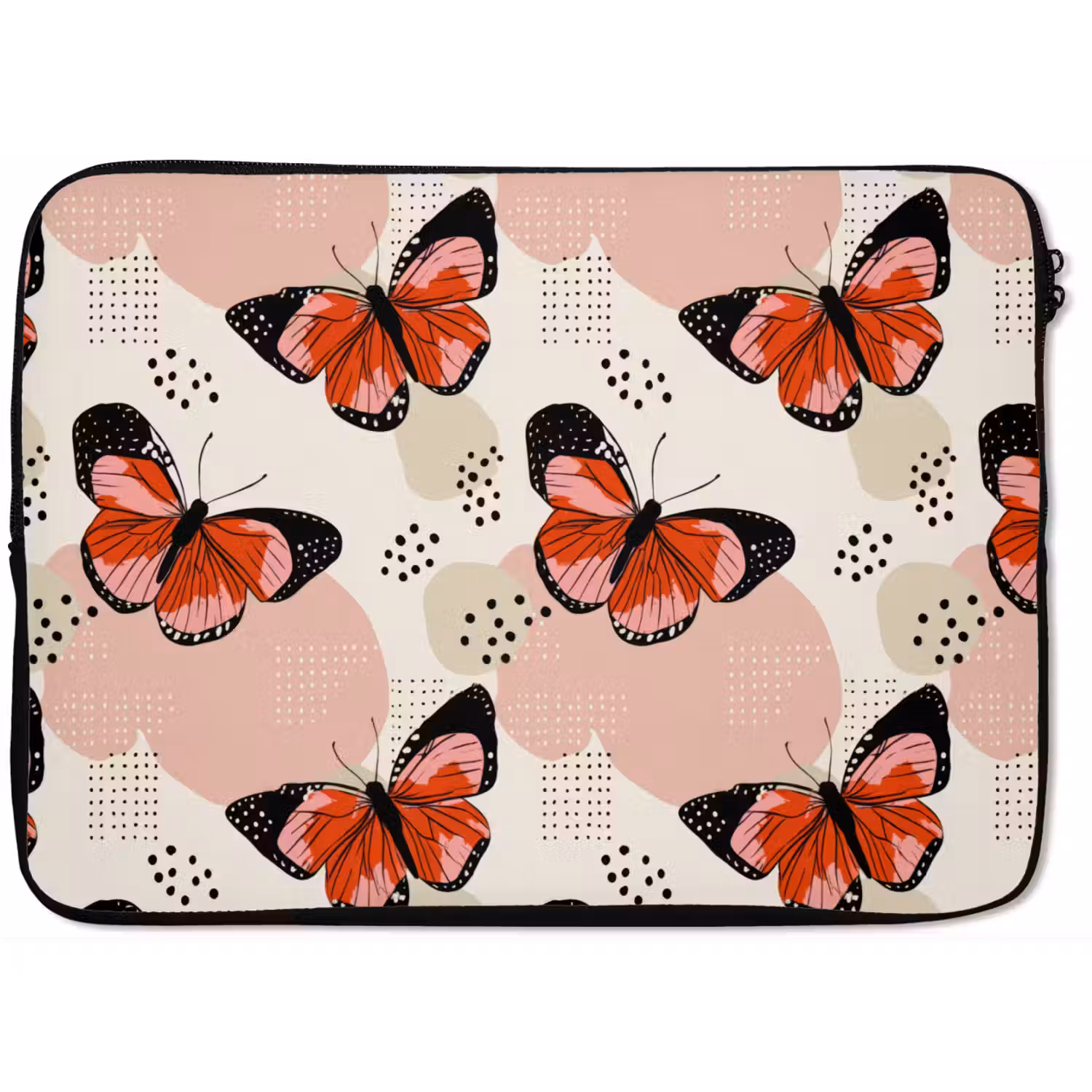 Vlinders - Retro - Kleurrijk laptophoes neopreen klein 279 -zkaufland3dotto