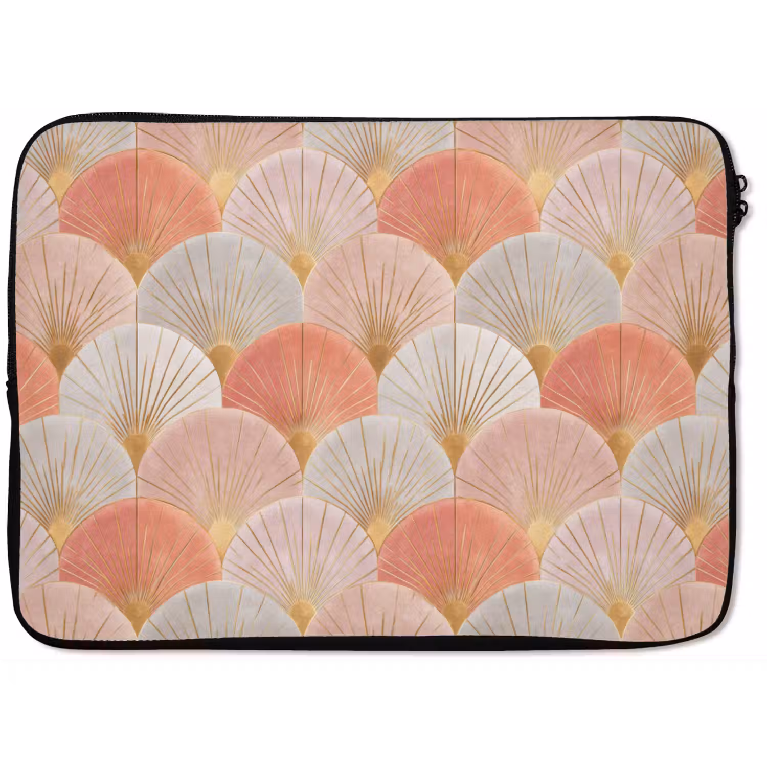 Waaiers - Goud - Roze laptophoes neopreen klein 279 -zkaufland3dotto