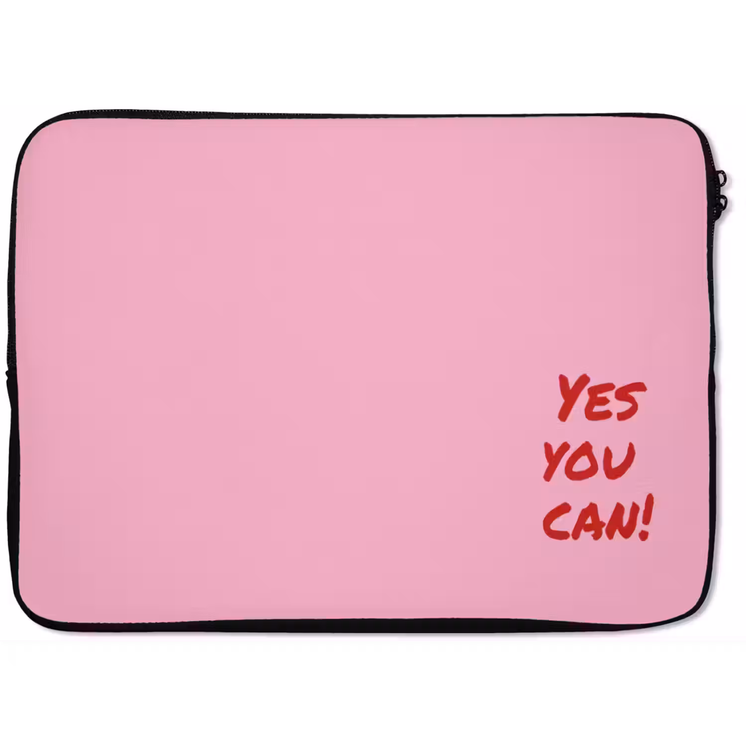 Yes you can do it - Rood - Roze laptophoes neopreen klein -zkaufland3dotto