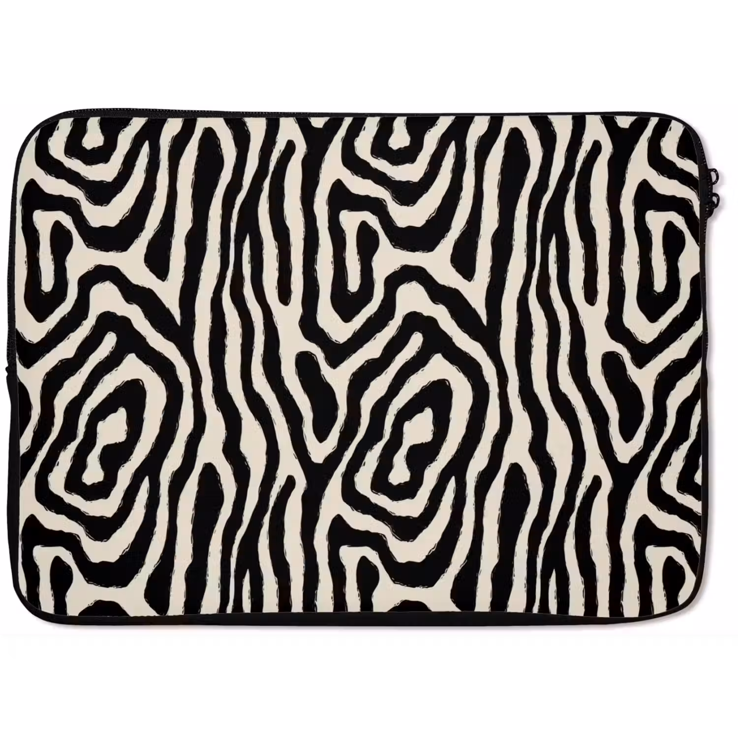 Zebra - Abstract - Zwart laptophoes neopreen klein 279 -zkaufland3dotto