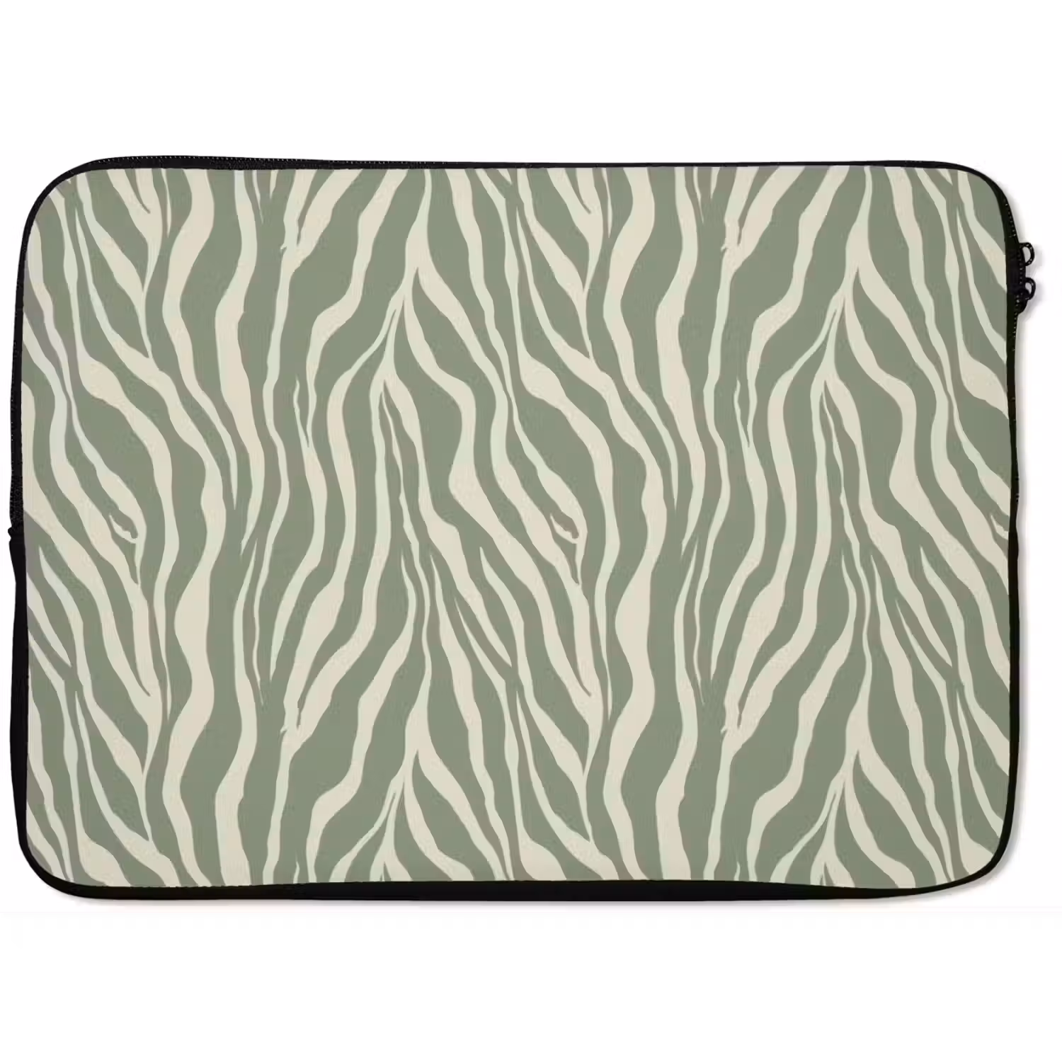 Zebra - Motief - Groen laptophoes neopreen klein 279 -zkaufland3dotto