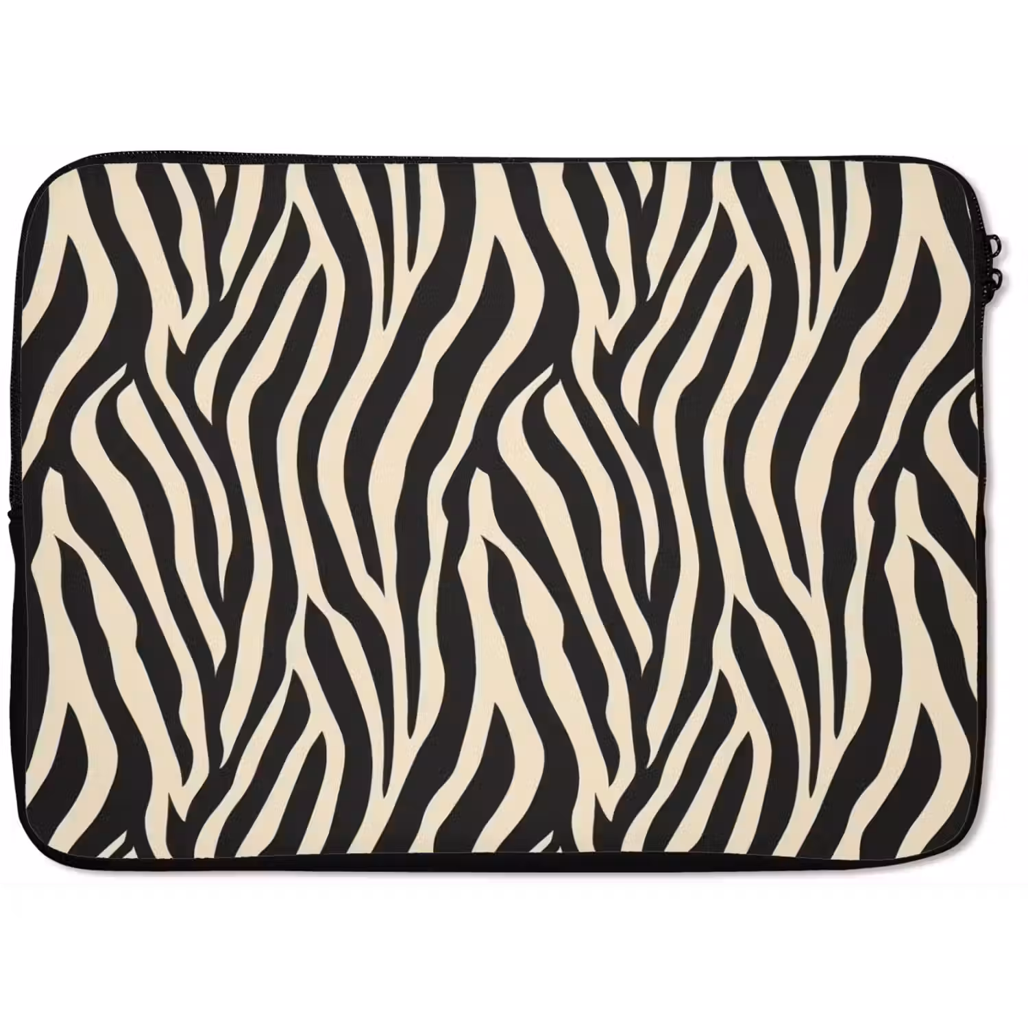 Zebra - Print - Klassiek - Zwart laptophoes neopreen klein 279 -zkaufland3dotto