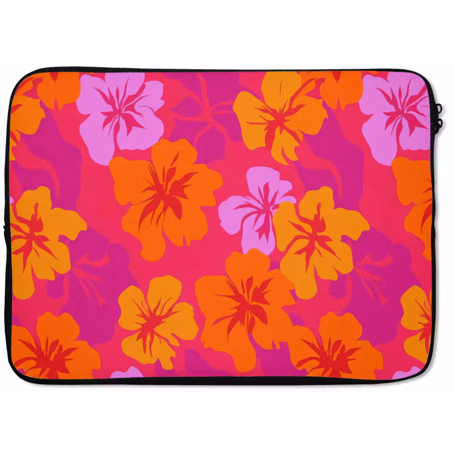 Zomers - Hibiscus - Kleurrijk laptophoes neopreen klein 279 -zkaufland3dotto
