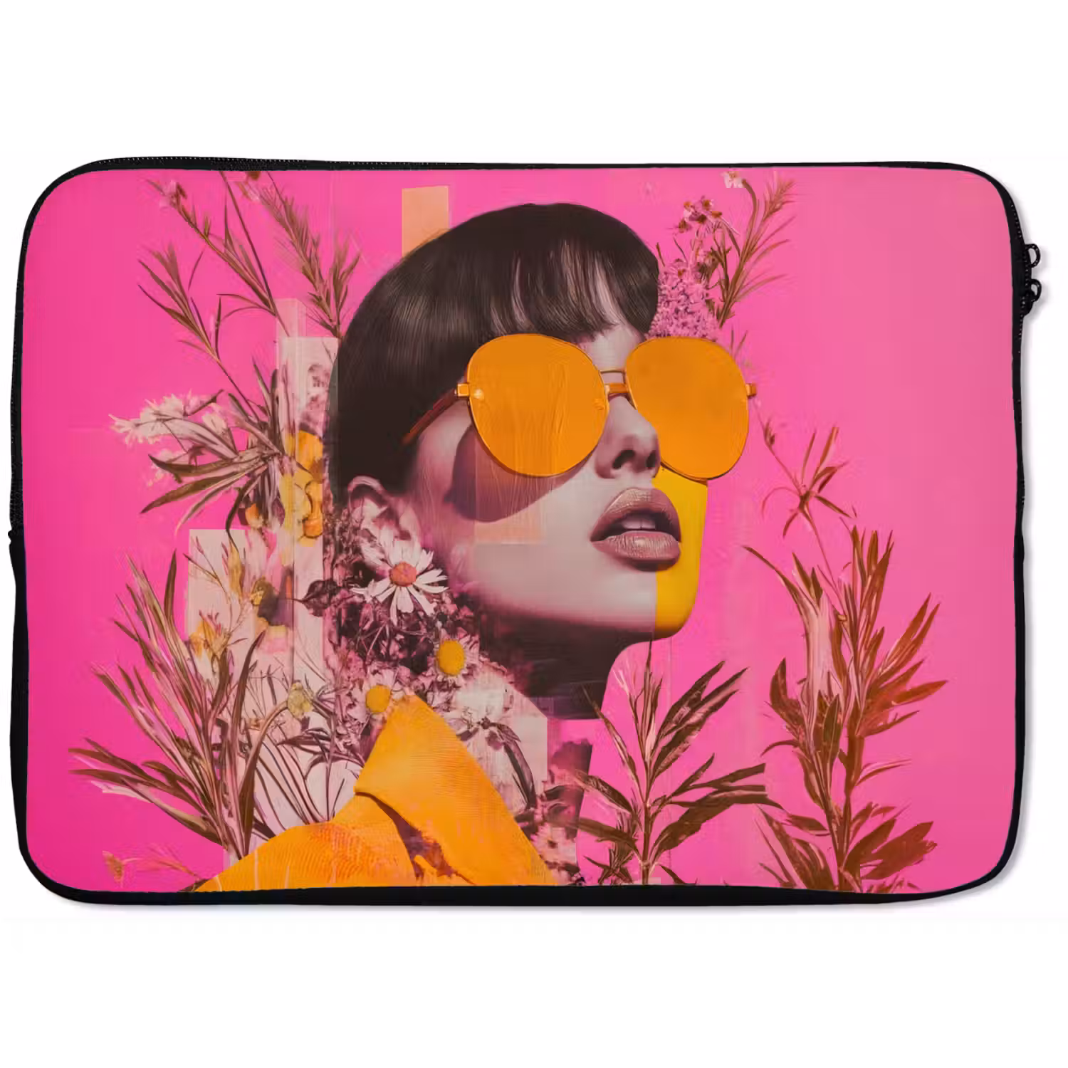 Zonnebril - Oranje - Vrouw - Planten laptophoes neopreen klein -zkaufland3dotto
