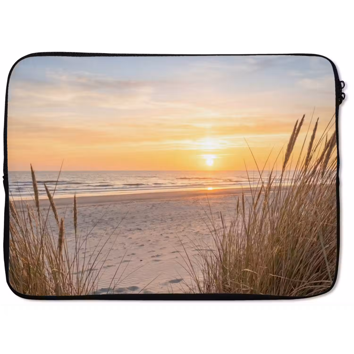 Zonsondergang - Duinen - Zee laptophoes neopreen klein -zkaufland3dotto