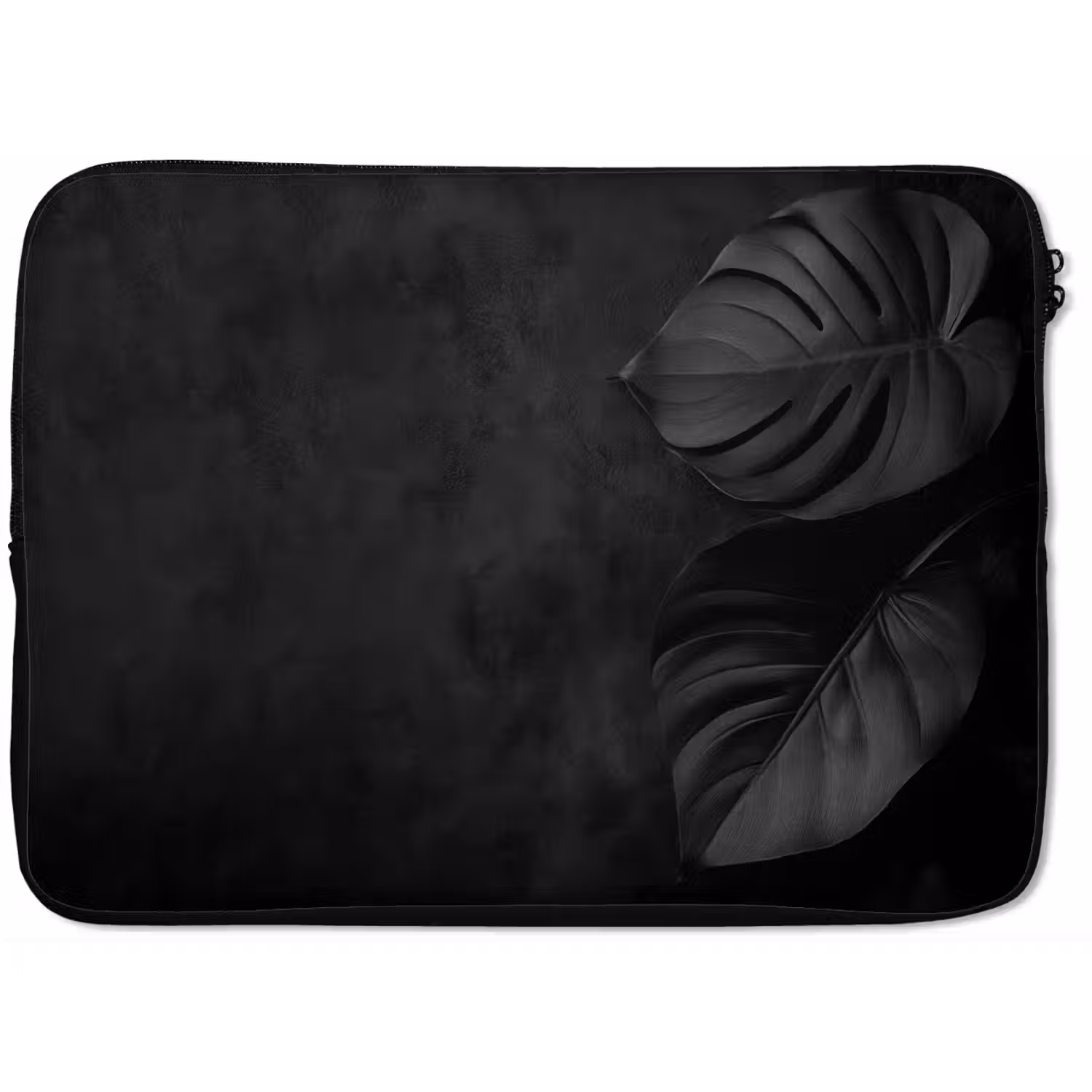 Zwart - Blad - Monstera laptophoes neopreen klein -zkaufland3dotto