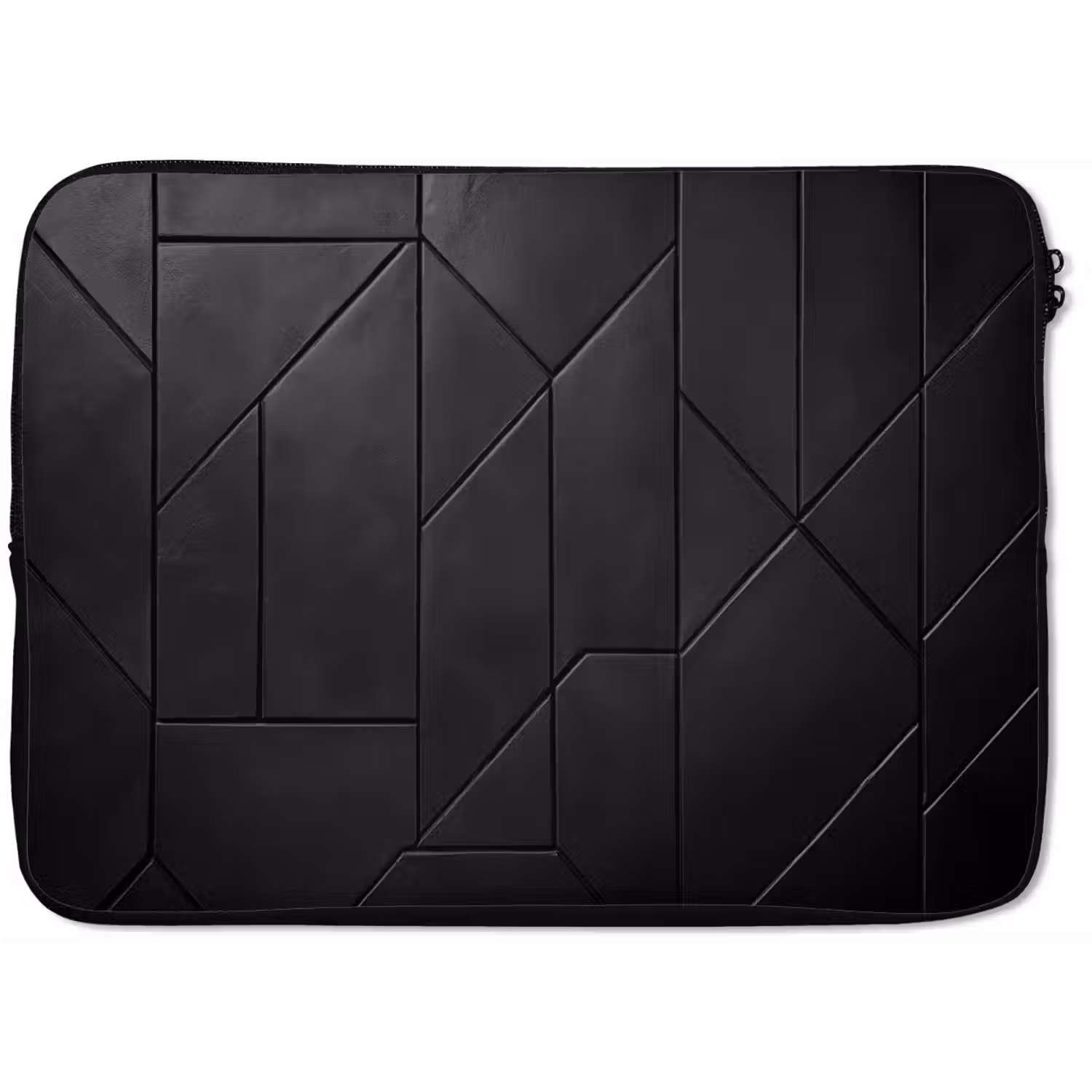 Zwart - Geometrisch - Tegeltjes laptophoes neopreen klein -zkaufland3dotto