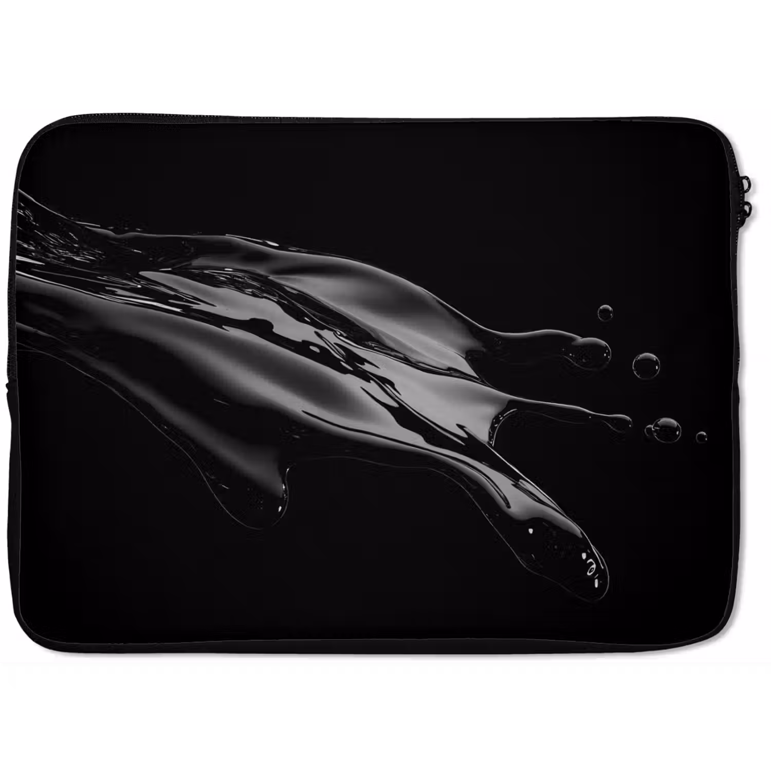 Zwart - Splash - Water laptophoes neopreen klein -zkaufland3dotto
