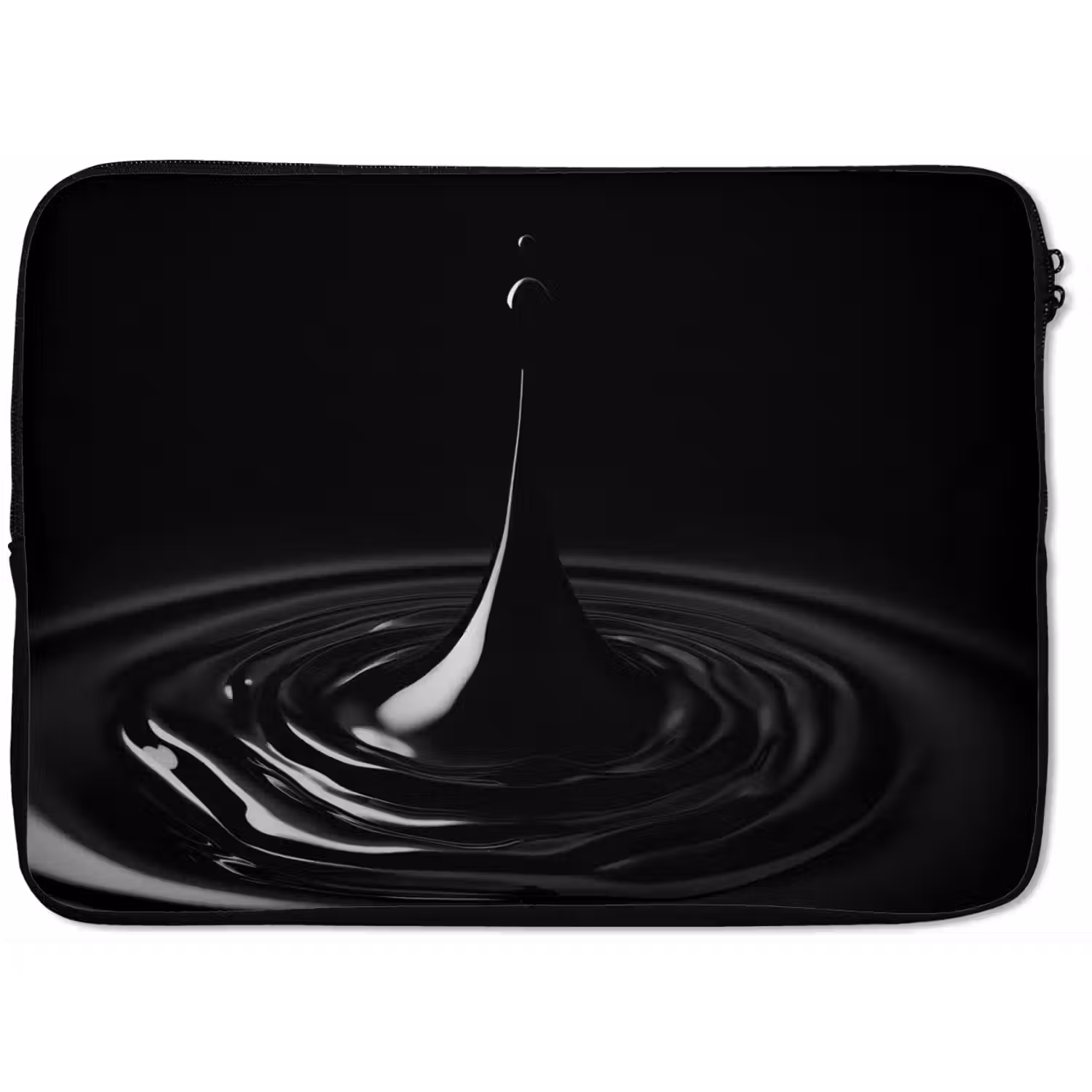 Zwart - Water - Druppel laptophoes neopreen klein -zkaufland3dotto