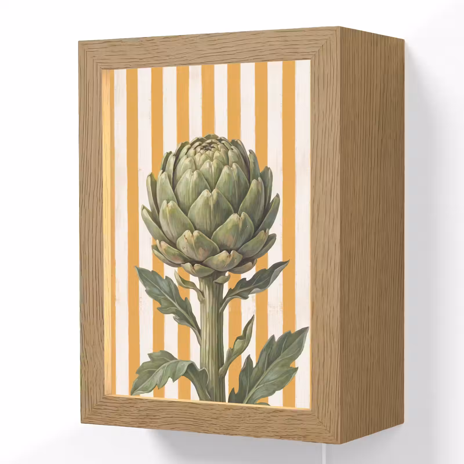 Lightbox - Wandlamp - Artisjok - Modern - Groente - Artisjok - Modern - Groente Light Box met kabel (Wandlamp) klein