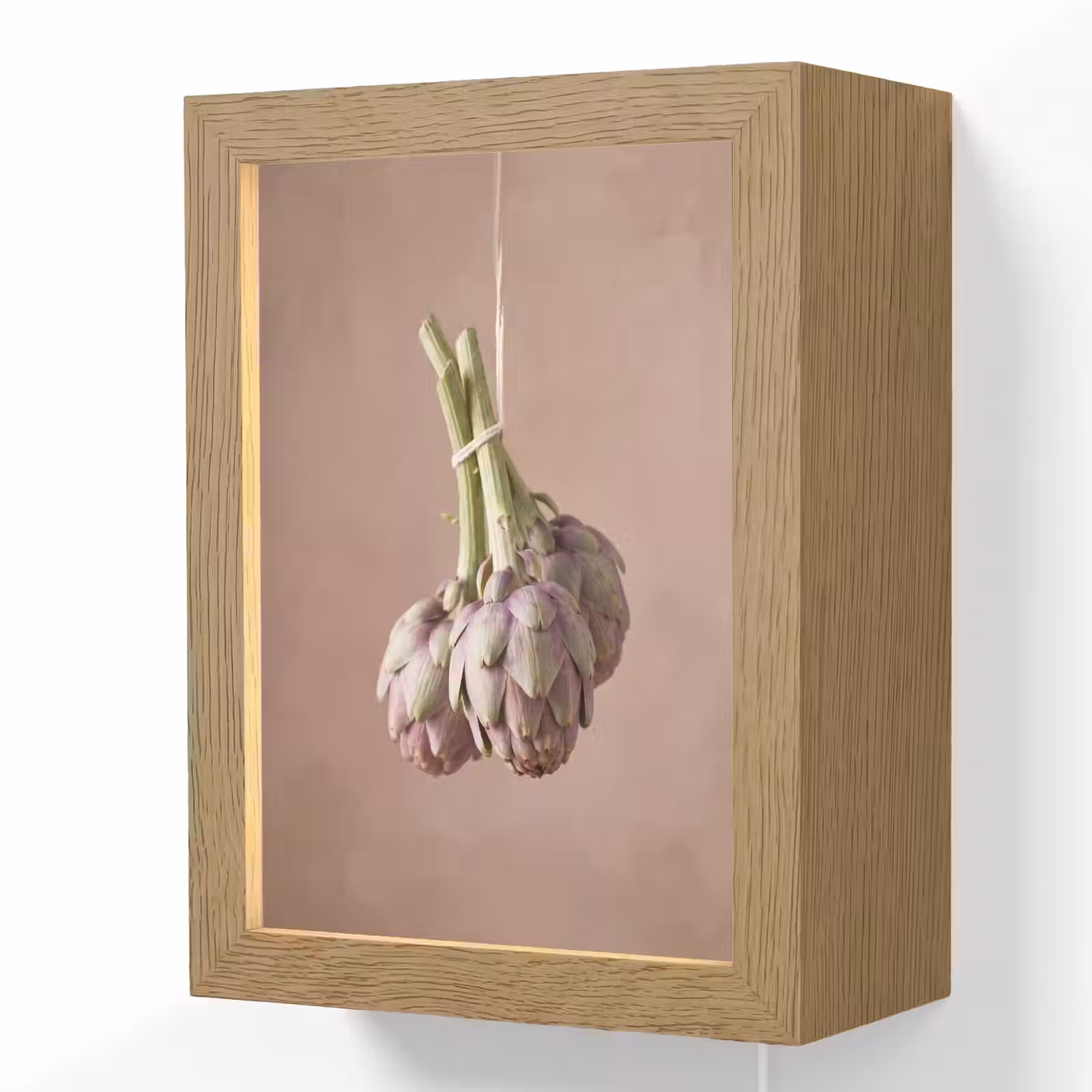 Lightbox - Wandlamp - Artisjokken - Hangend - Groenten - Artisjokken - Hangend - Groenten Light Box met kabel (Wandlamp) klein