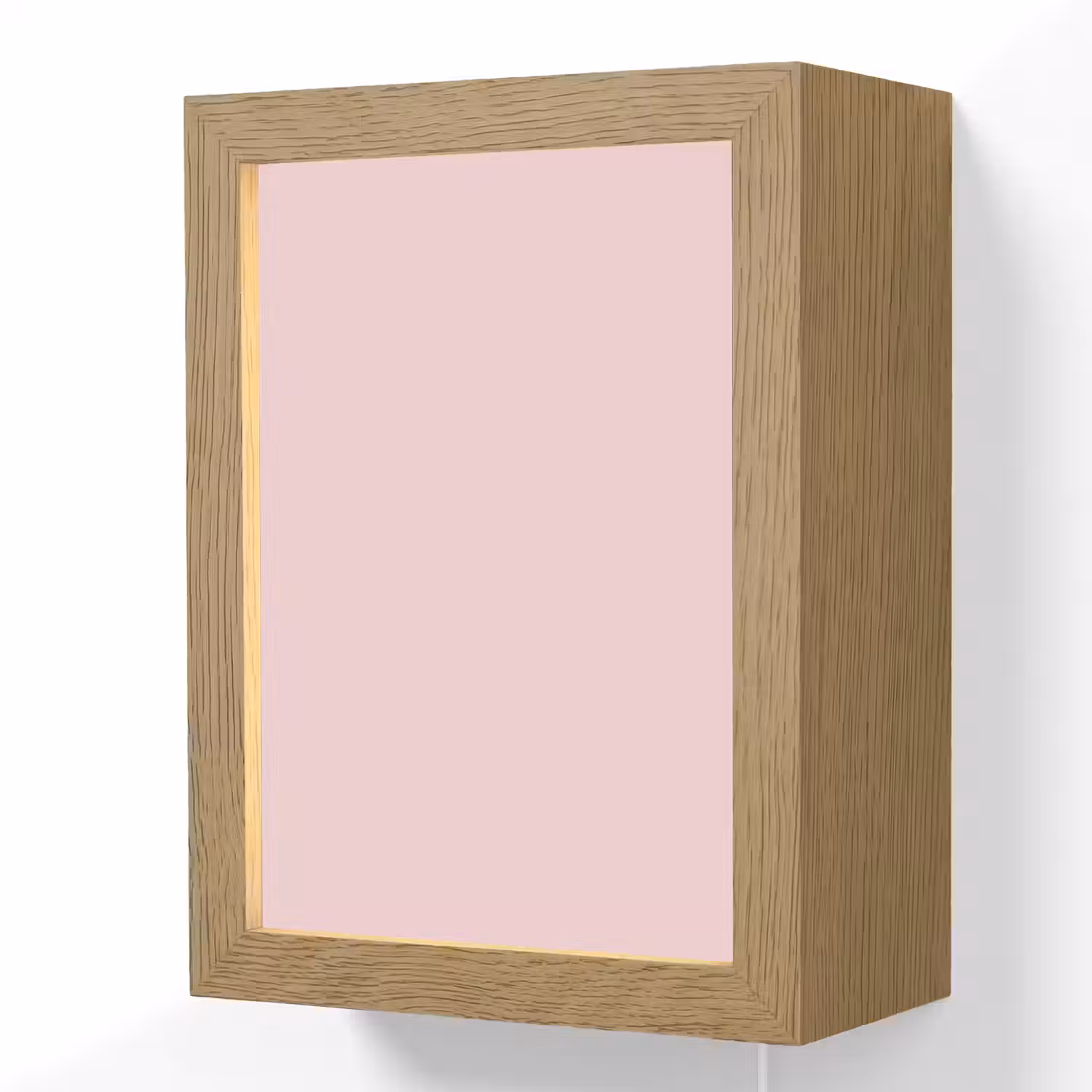 Blush - Pink - Roze Light Box met kabel (Wandlamp) klein 929 -3d