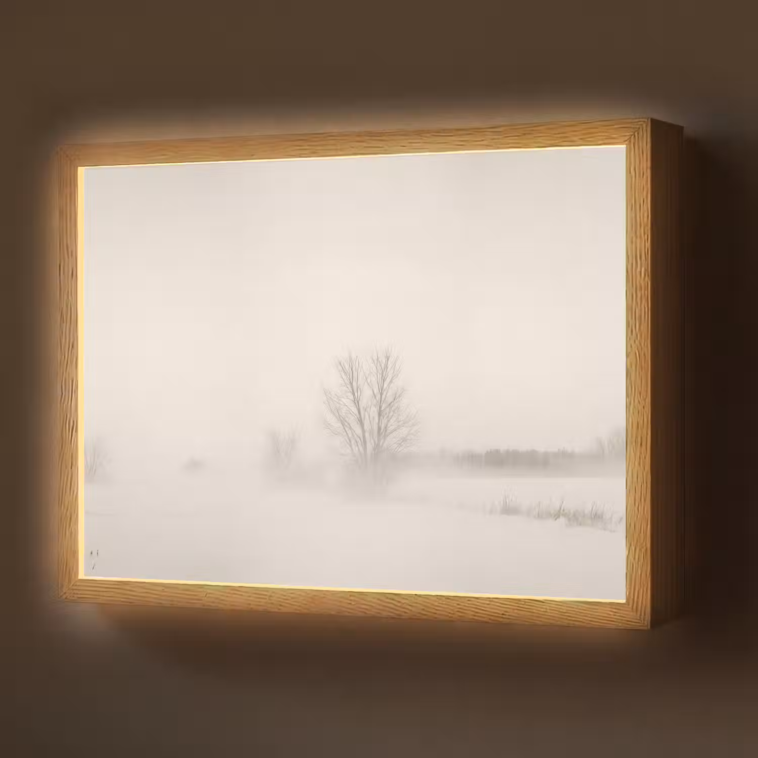 Boom - Mist - Sneeuw - Winter - Minimalistisch Light Box met batterij (Wandlamp) middel -z3d_website