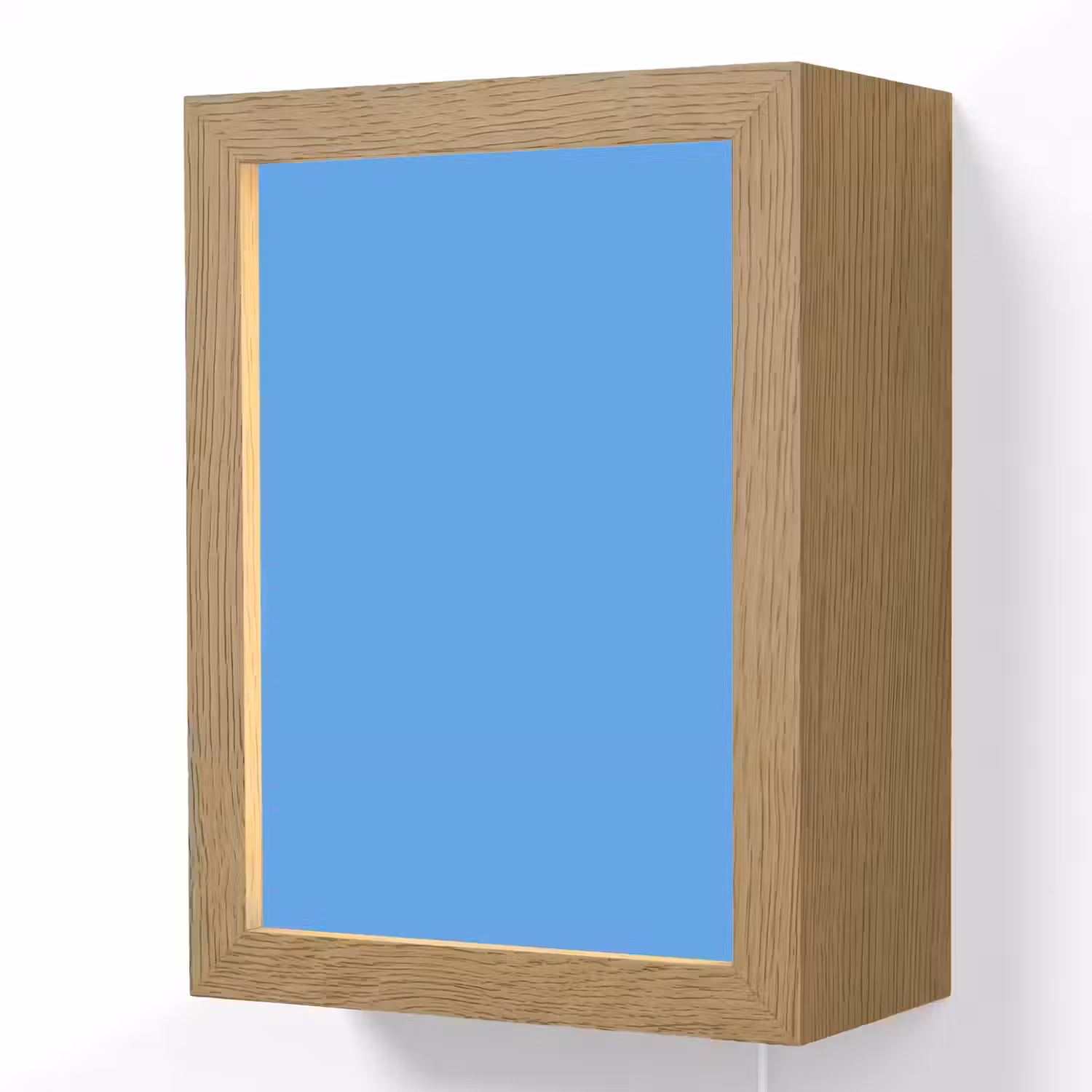 Bright - Azure - Blauw Light Box met kabel (Wandlamp) klein 929 -3d