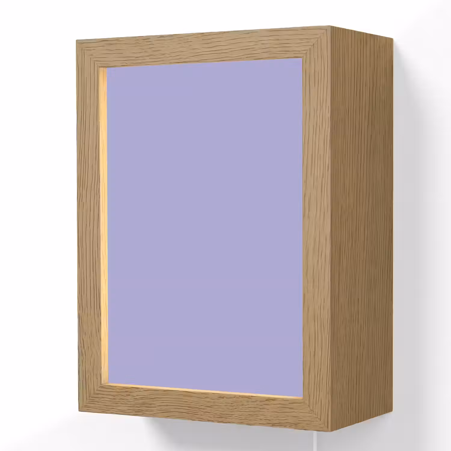 Ceil - Paars - Lila Light Box met kabel (Wandlamp) klein 929 -3d