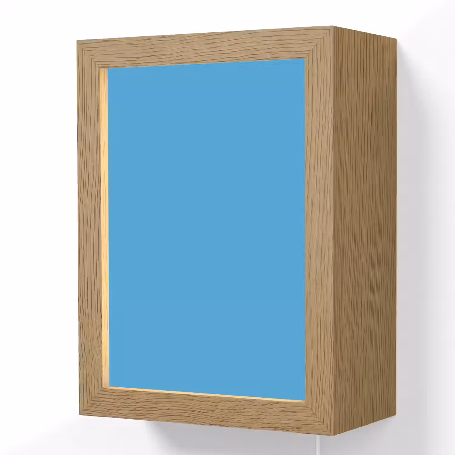 Cerulean - Breeze - Blauw Light Box met kabel (Wandlamp) klein 929 -3d