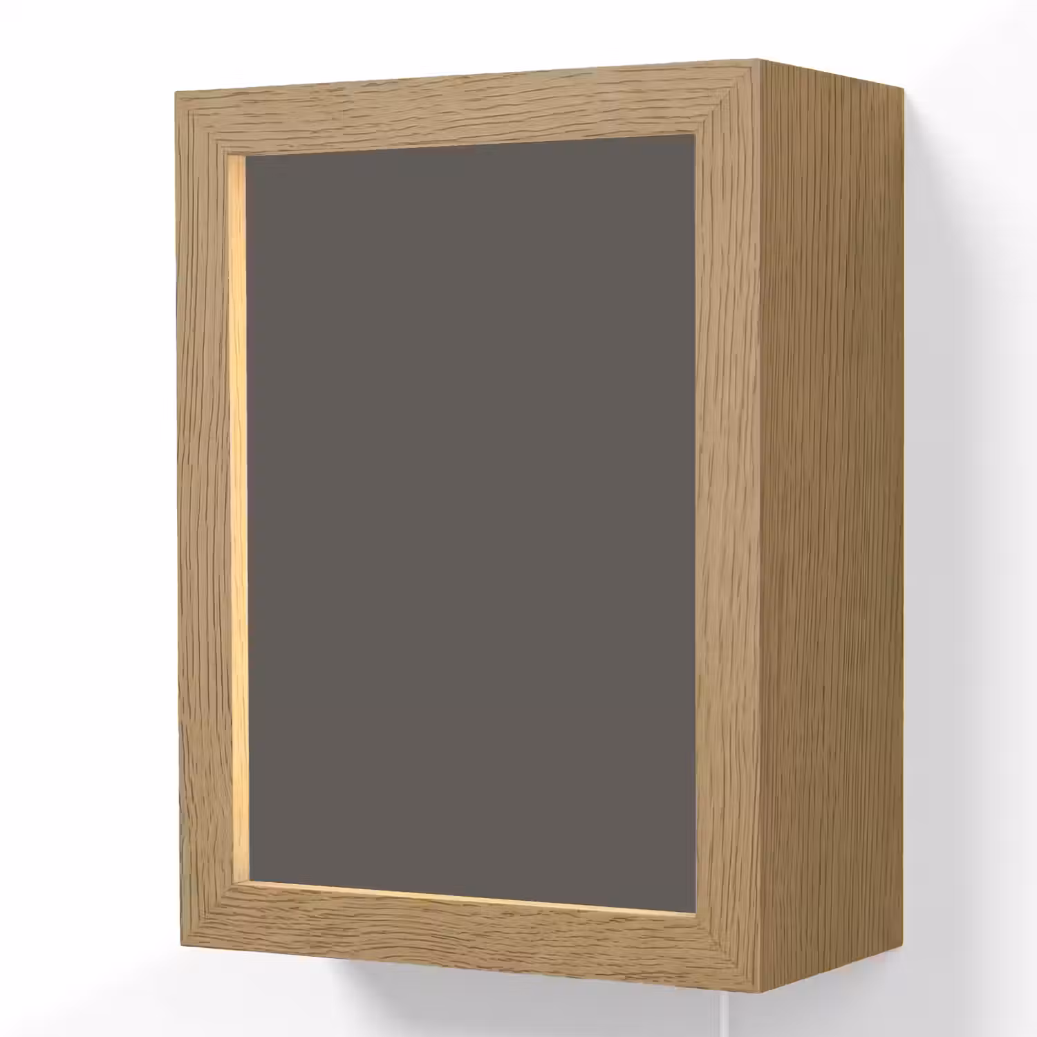 Charcoal - Grijs- Grey Light Box met kabel (Wandlamp) klein 929 -3d