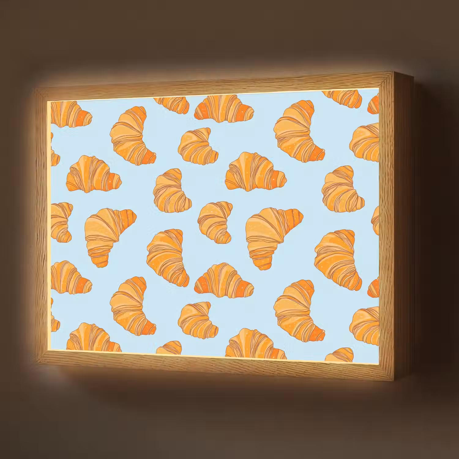 Croissant - Speels - Blauw Light Box met batterij (Wandlamp) middel 907 -z3d_website