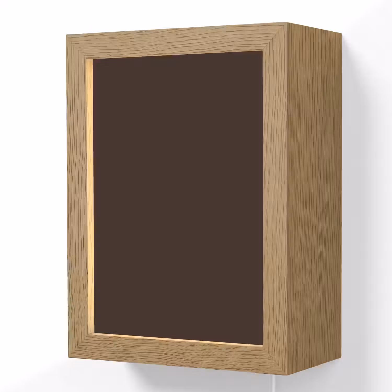 Deep - Obsidian - Bruin Light Box met kabel (Wandlamp) klein 929 -3d