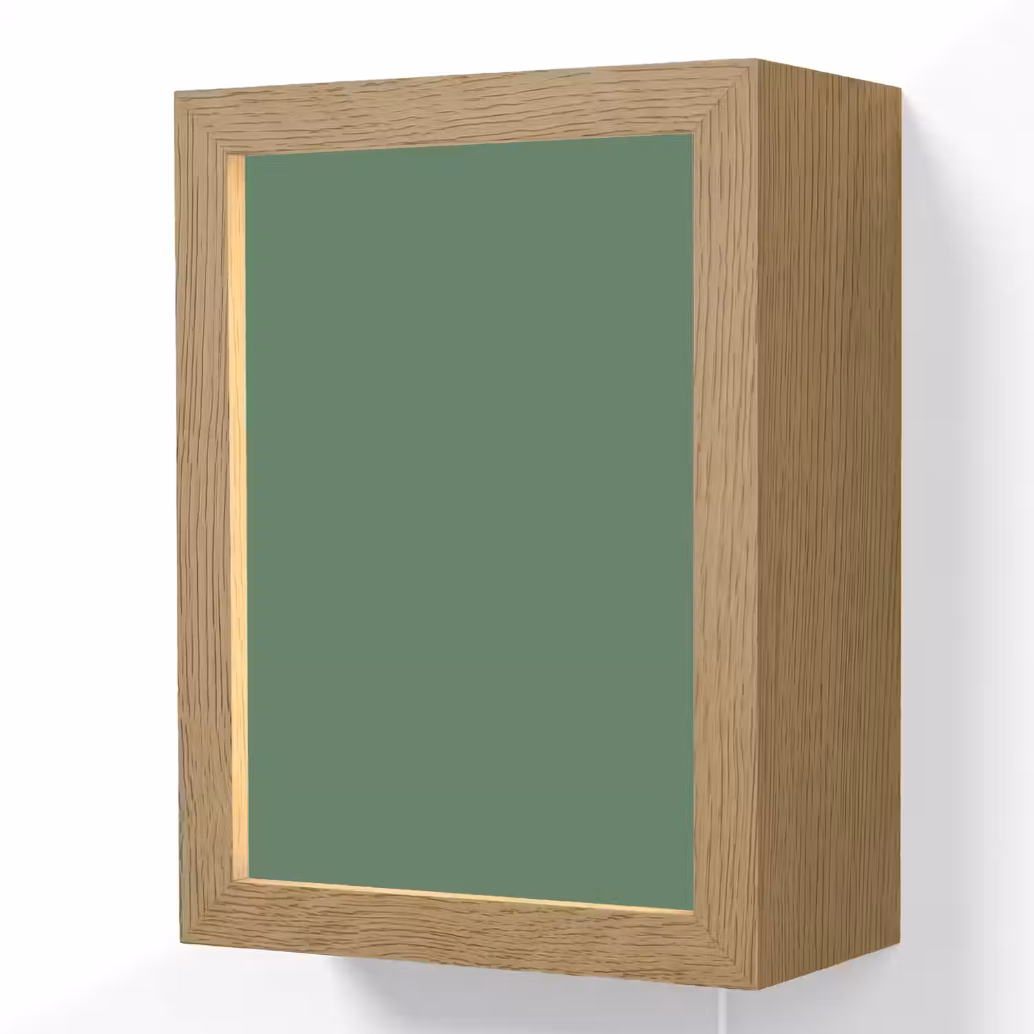 Deep - Sagewood - Groen Light Box met kabel (Wandlamp) klein 929 -3d