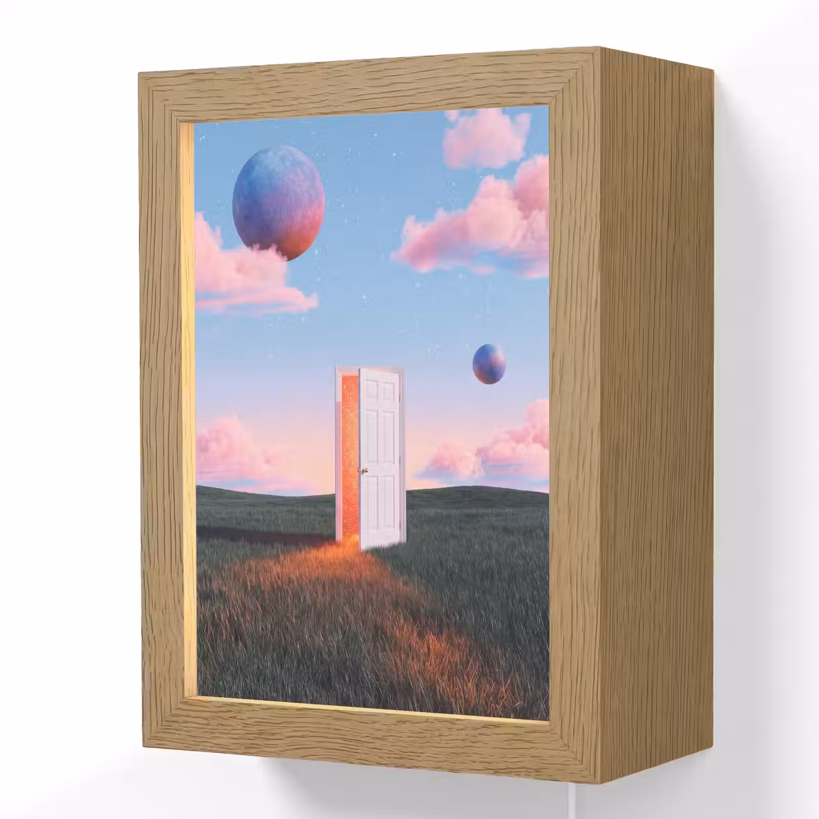 Lightbox - Wandlamp - Deur - Fantasie - Ruimte - Deur - Fantasie - Ruimte Light Box met kabel (Wandlamp) klein