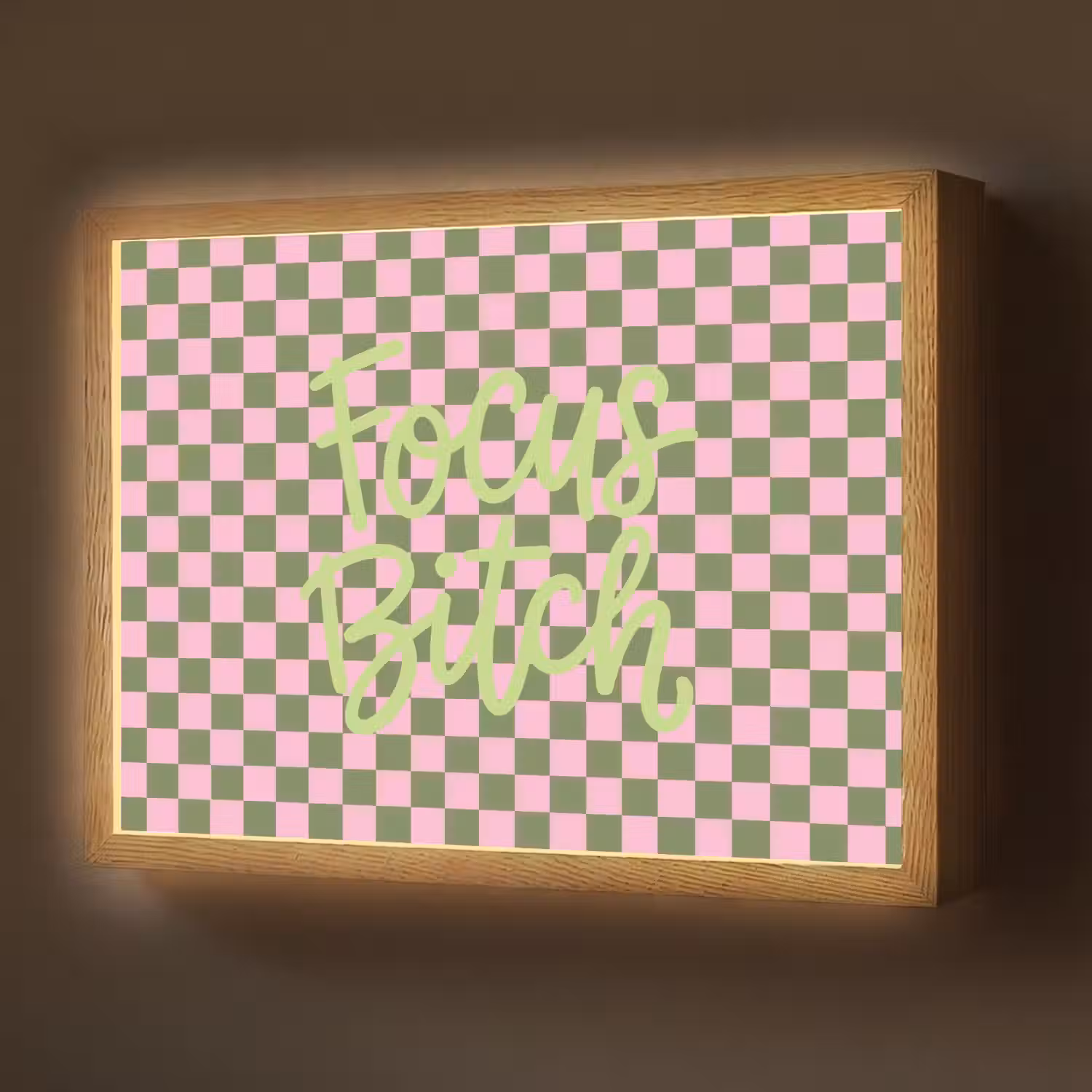 Focus - Vakken - Roze Light Box met batterij (Wandlamp) middel -z3d_website