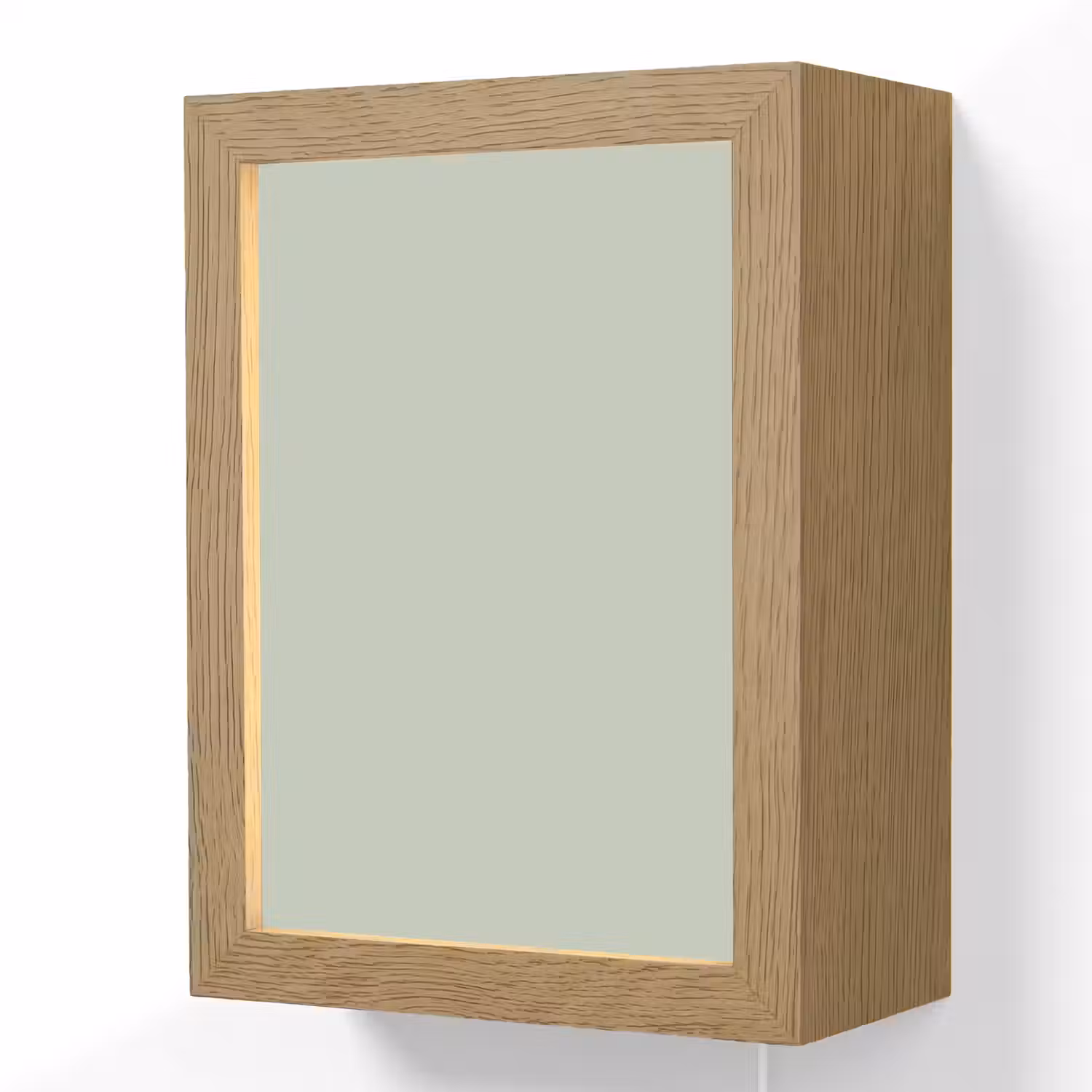 Frosted - Mint - Groen Light Box met kabel (Wandlamp) klein 929 -3d