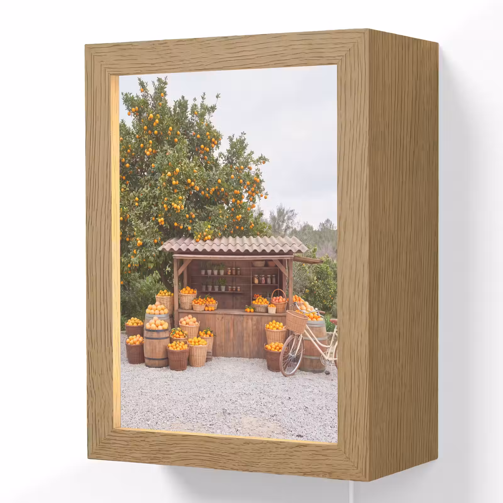 Lightbox - Wandlamp - Fruit - Markt - Landelijk - Fruit - Markt - Landelijk Light Box met kabel (Wandlamp) klein