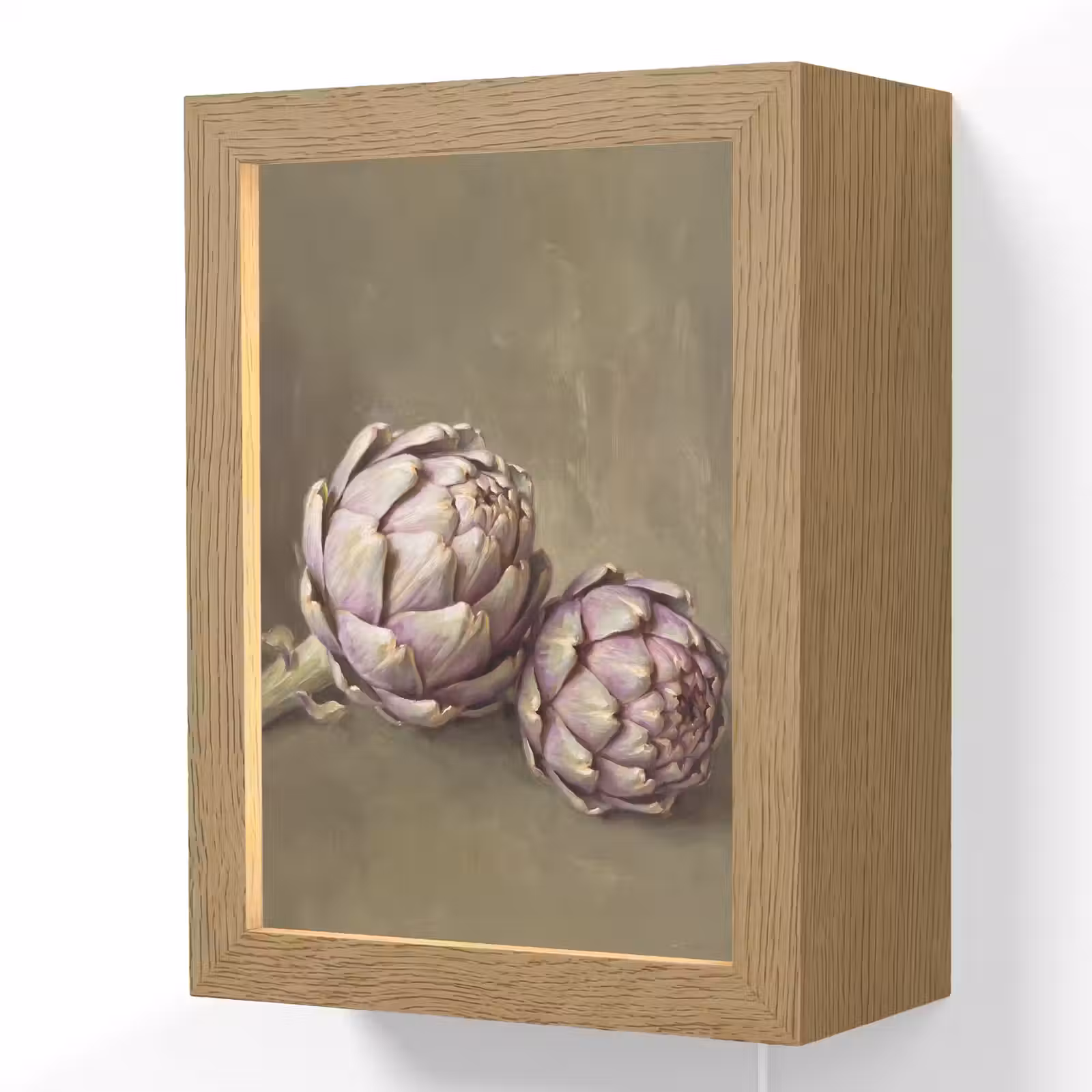 Lightbox - Wandlamp - Groente - Stilleven - Schilderij - Groente - Stilleven - Schilderij Light Box met kabel (Wandlamp) klein