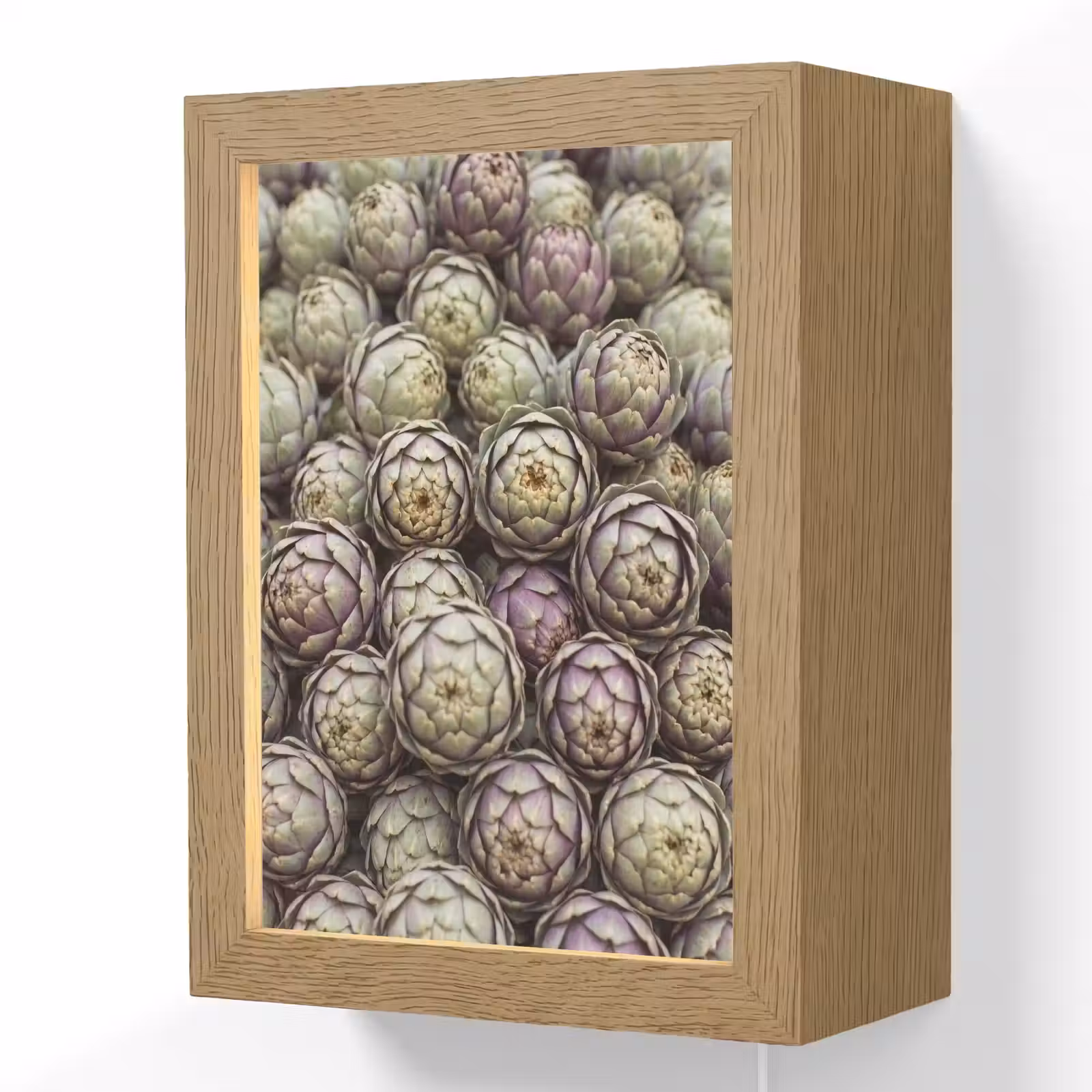 Lightbox - Wandlamp - Groenten - Vers - Eten - Groenten - Vers - Eten Light Box met kabel (Wandlamp) klein