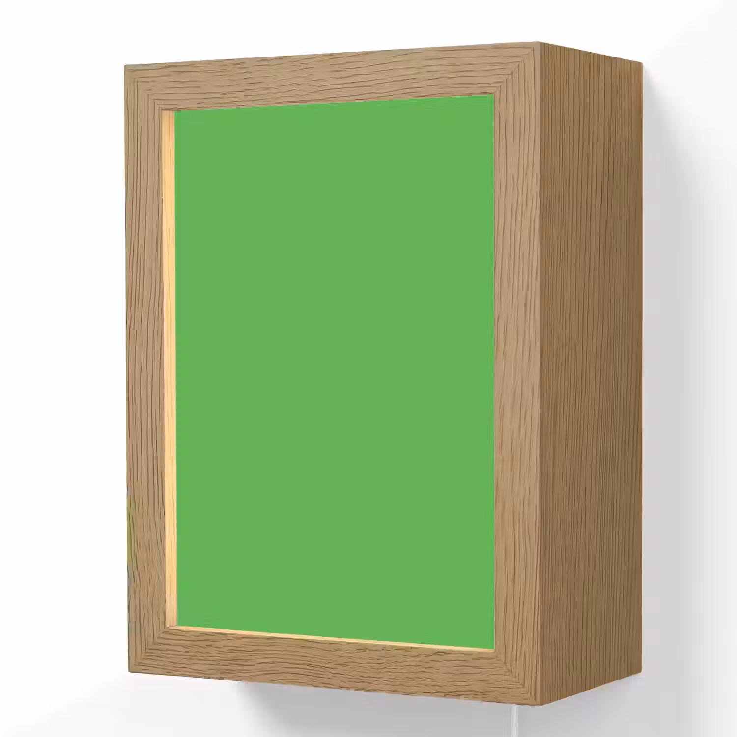 Kelly - Green - Groen Light Box met kabel (Wandlamp) klein 929 -3d