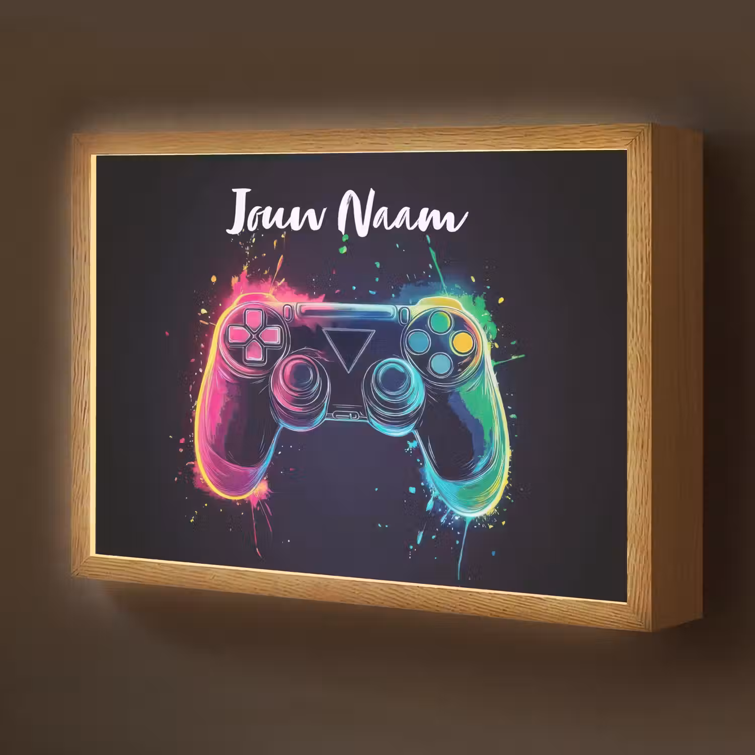 Neon - Controller - Verfspatten - Game Light Box met batterij (Wandlamp kind) middel -z3d_website