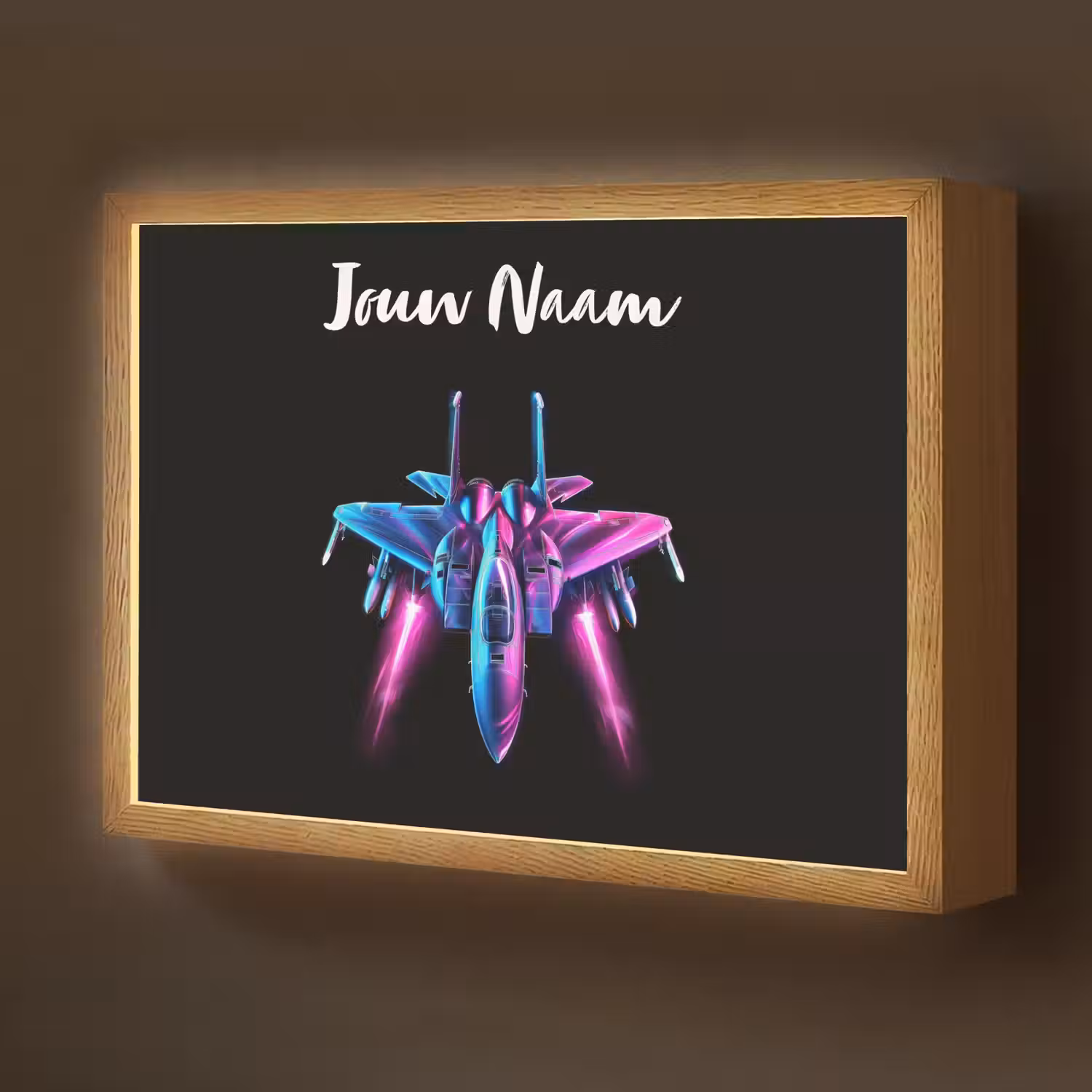 Straaljager - Blauw - Kleuren - Jongens - Zwart Light Box met batterij (Wandlamp kind) middel -z3d_website