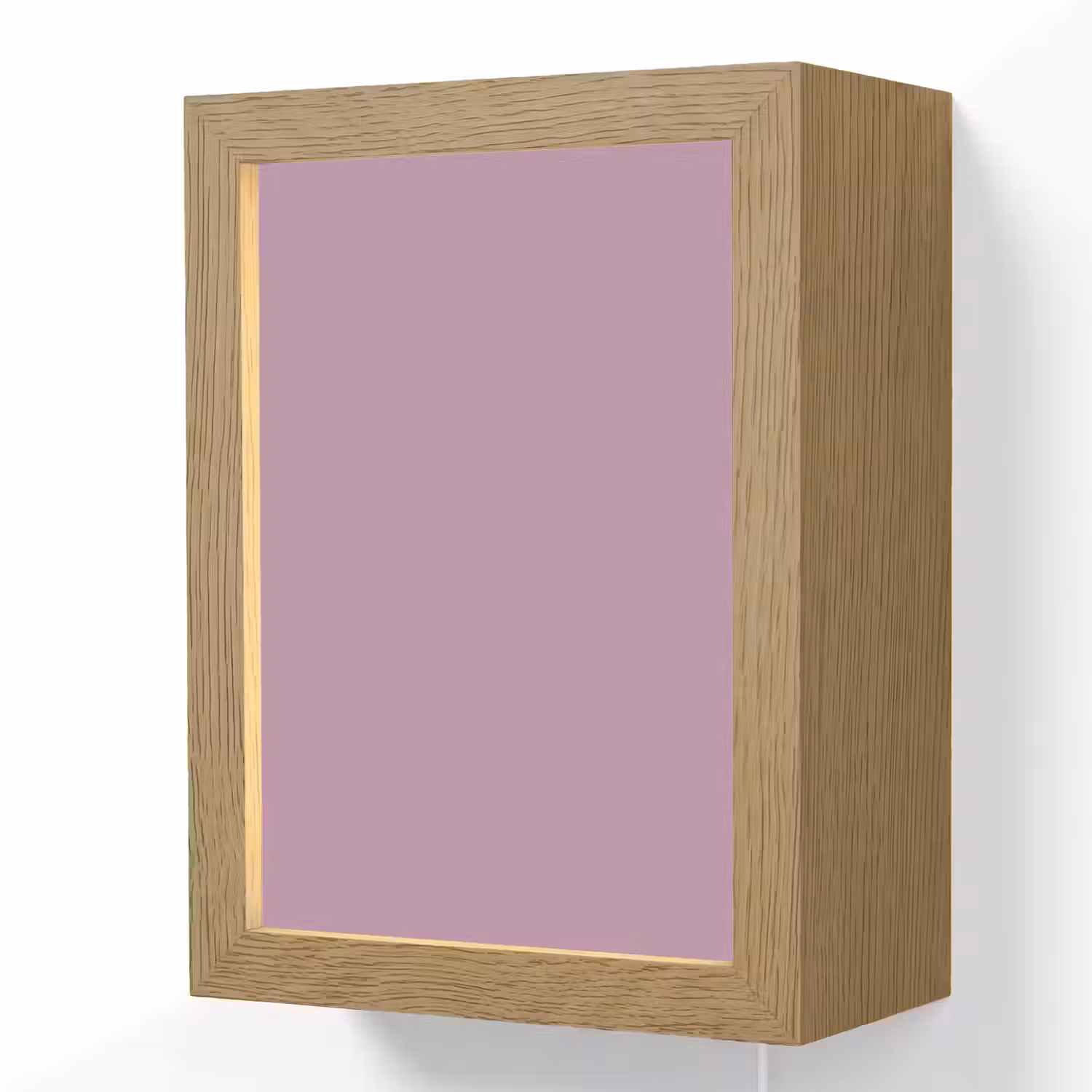 Lilac - Paars - Mauve Light Box met kabel (Wandlamp) klein 929 -3d