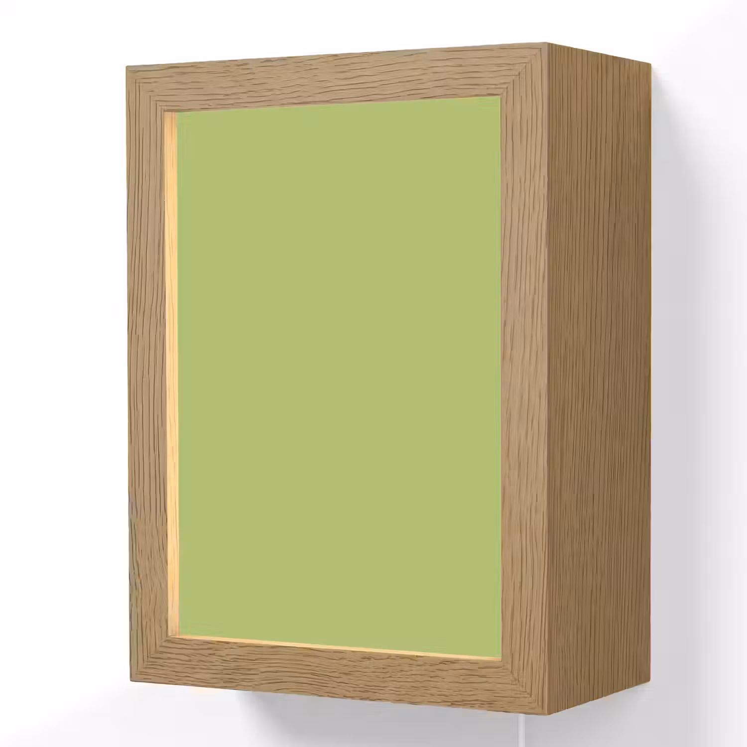 Lime - Glow - Groen Light Box met kabel (Wandlamp) klein 929 -3d
