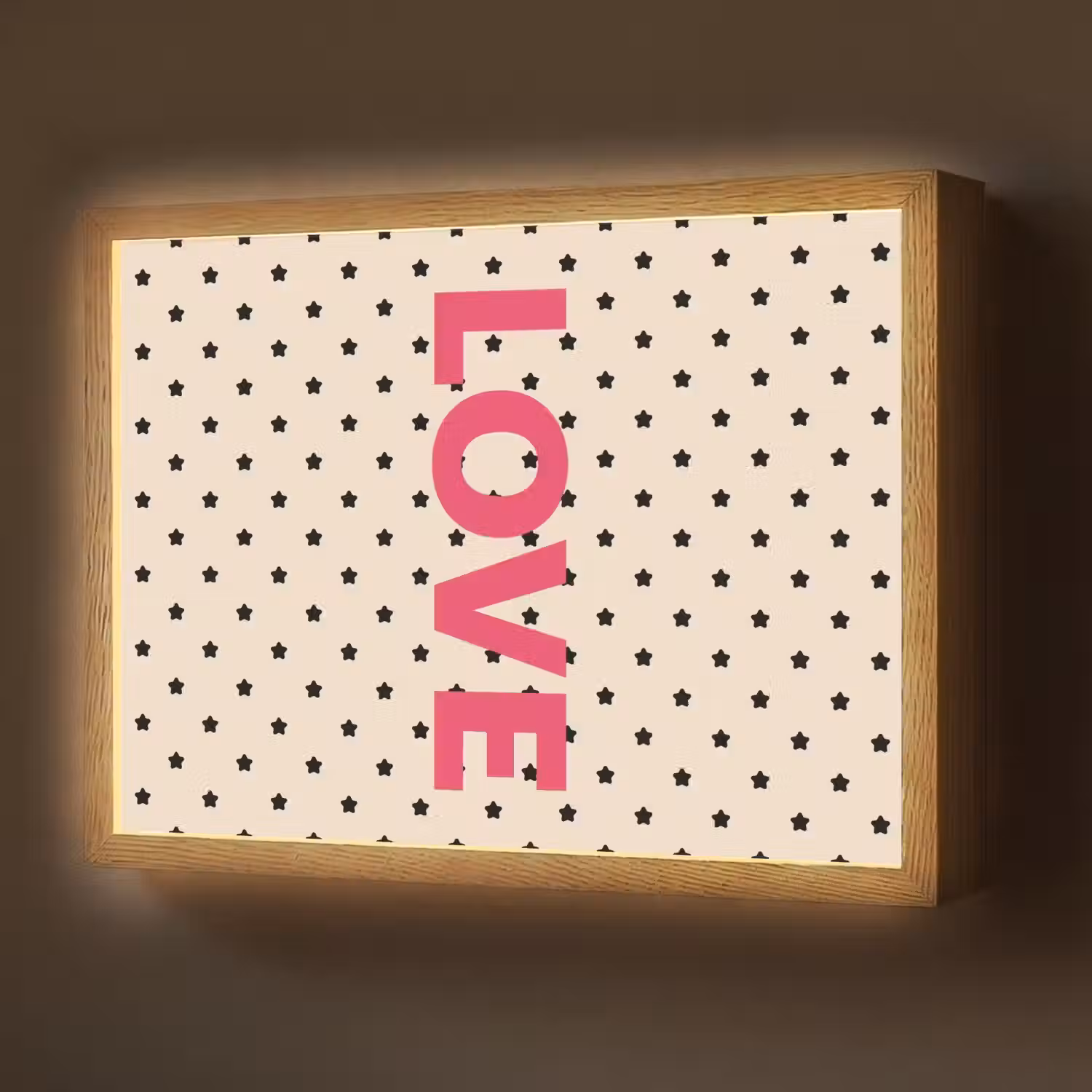 Love - Stippen - Roze Light Box met batterij (Wandlamp) middel -z3d_website