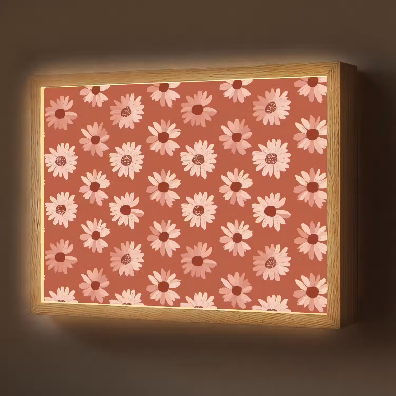 Madelief - Retro - Terracotta Light Box met batterij (Wandlamp) middel 907 -z3d_website